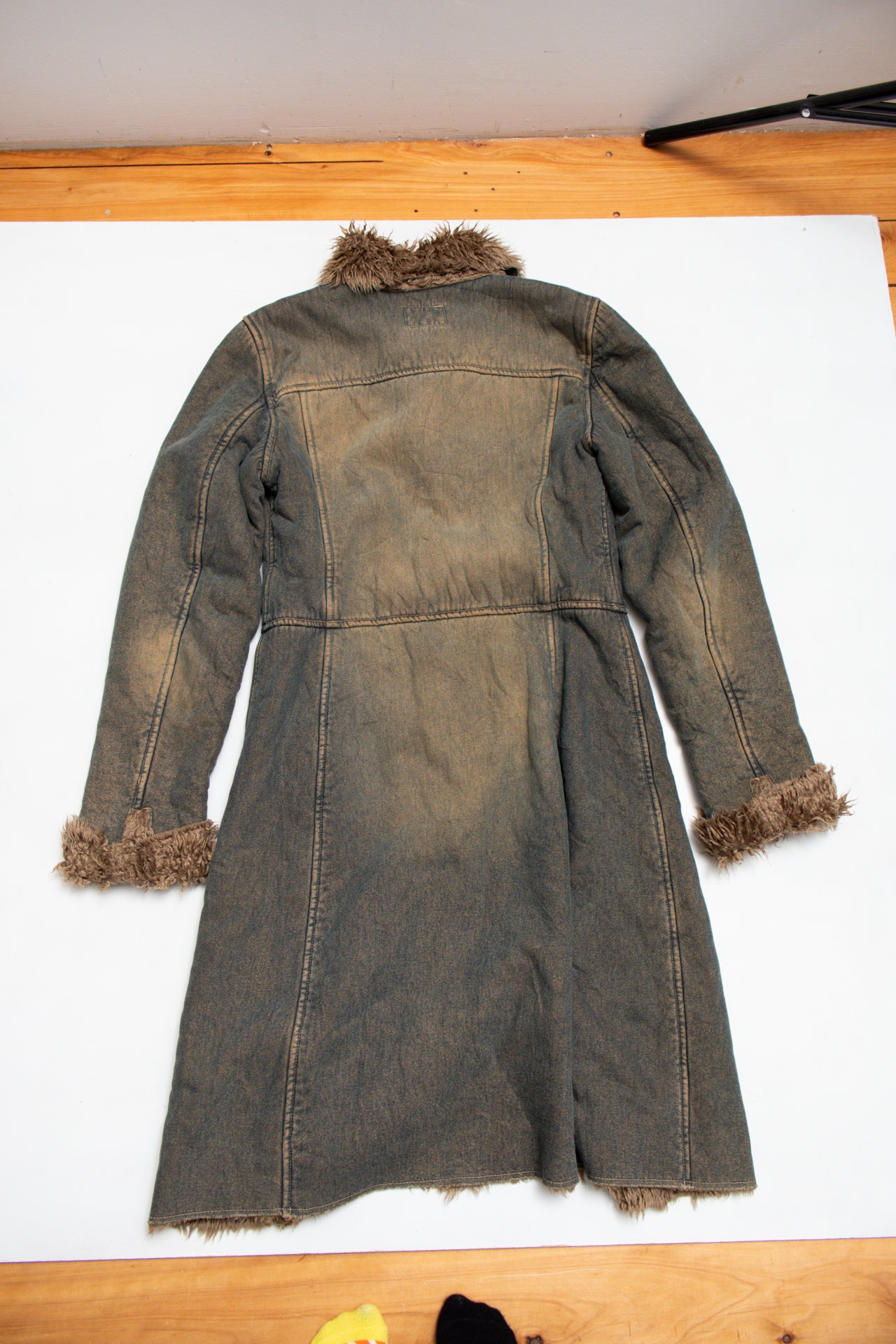#183 Girl Wood long denim jacket | c. 160 | size 8