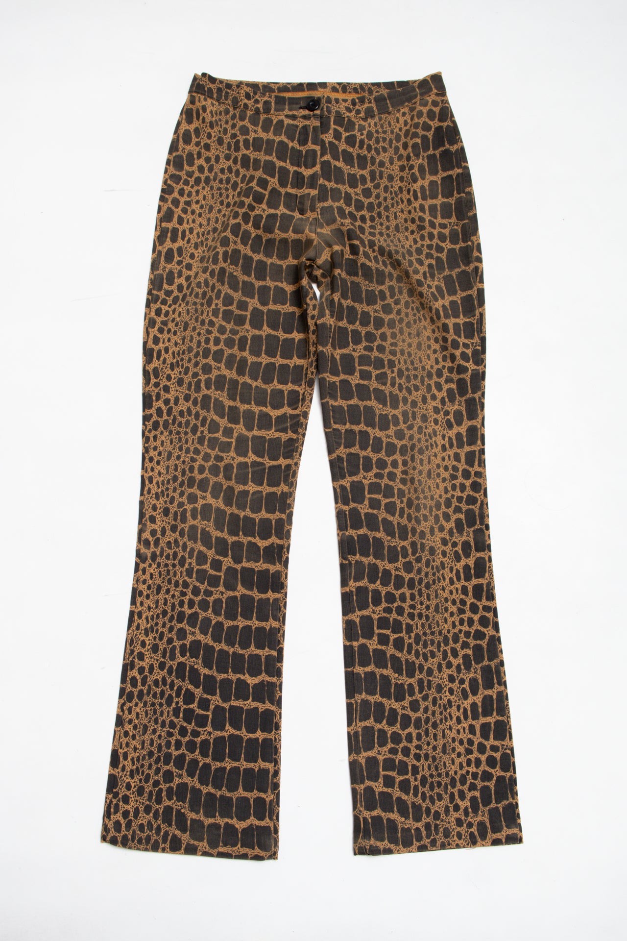 #188 high rise croc print pants | c. 160 | size 6