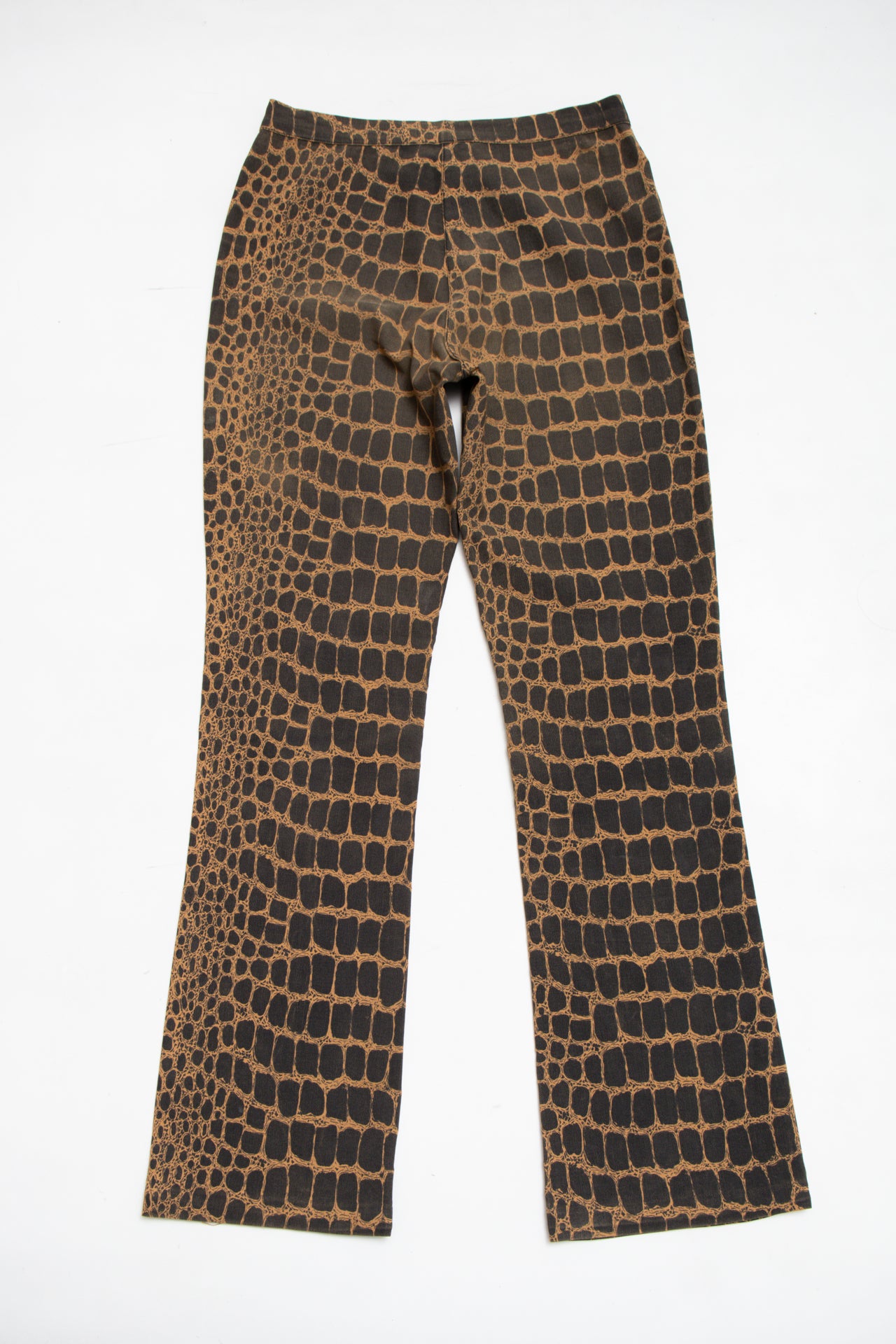 #188 high rise croc print pants | c. 160 | size 6