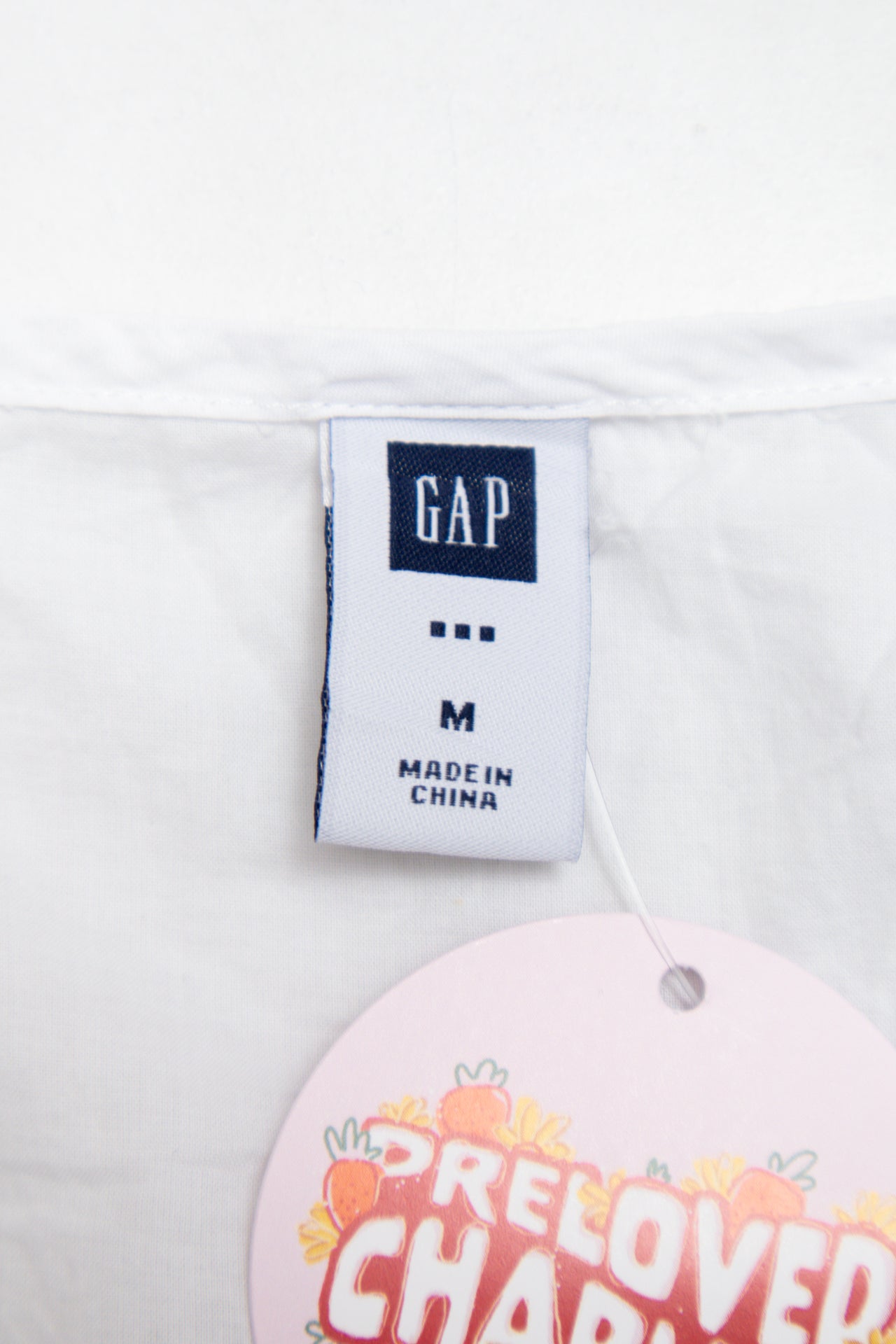 #206 Gap cotton ruched trim white top | c. 160 | size 8