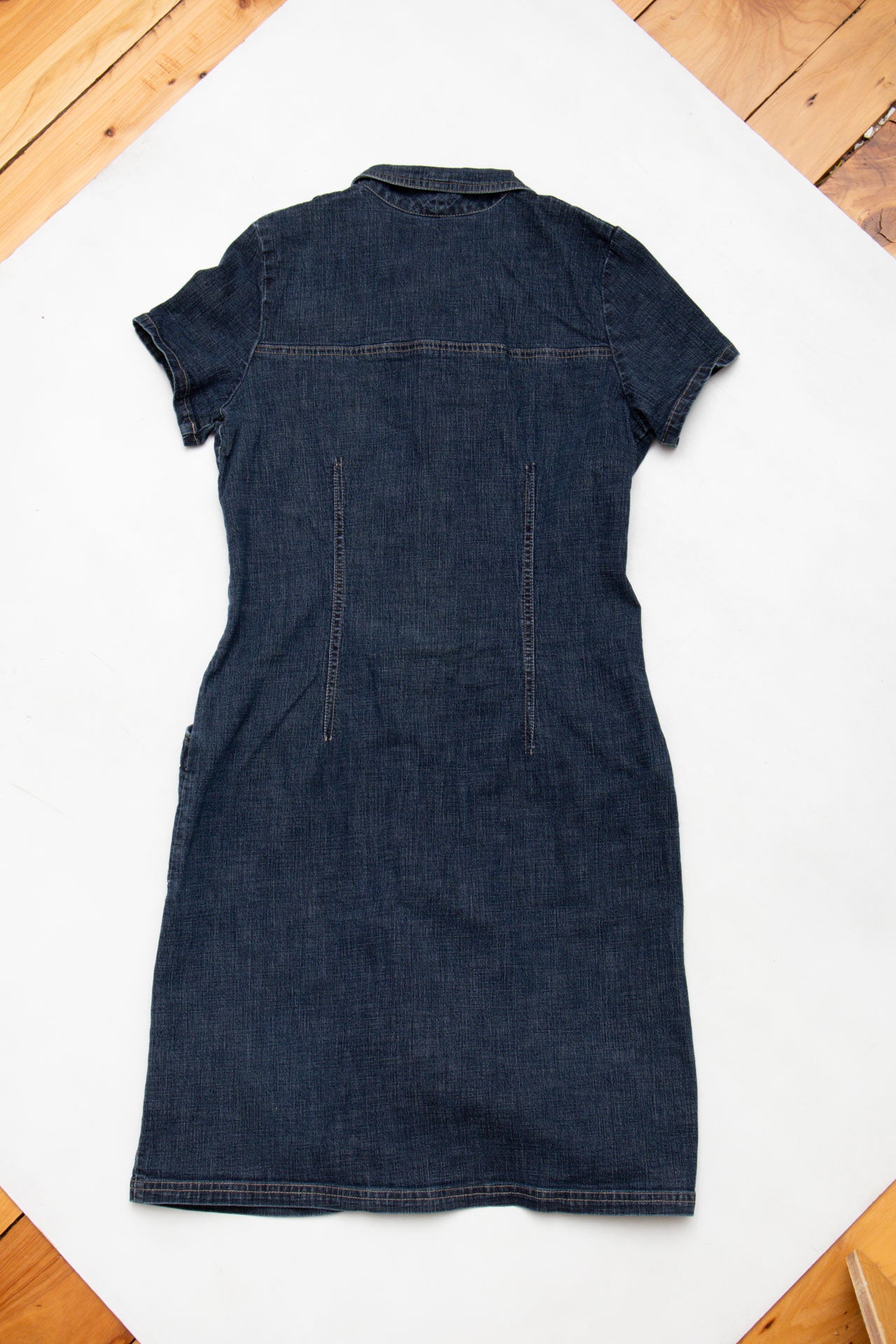 #80 Collard Denim Maxi | C.146 | Size 10