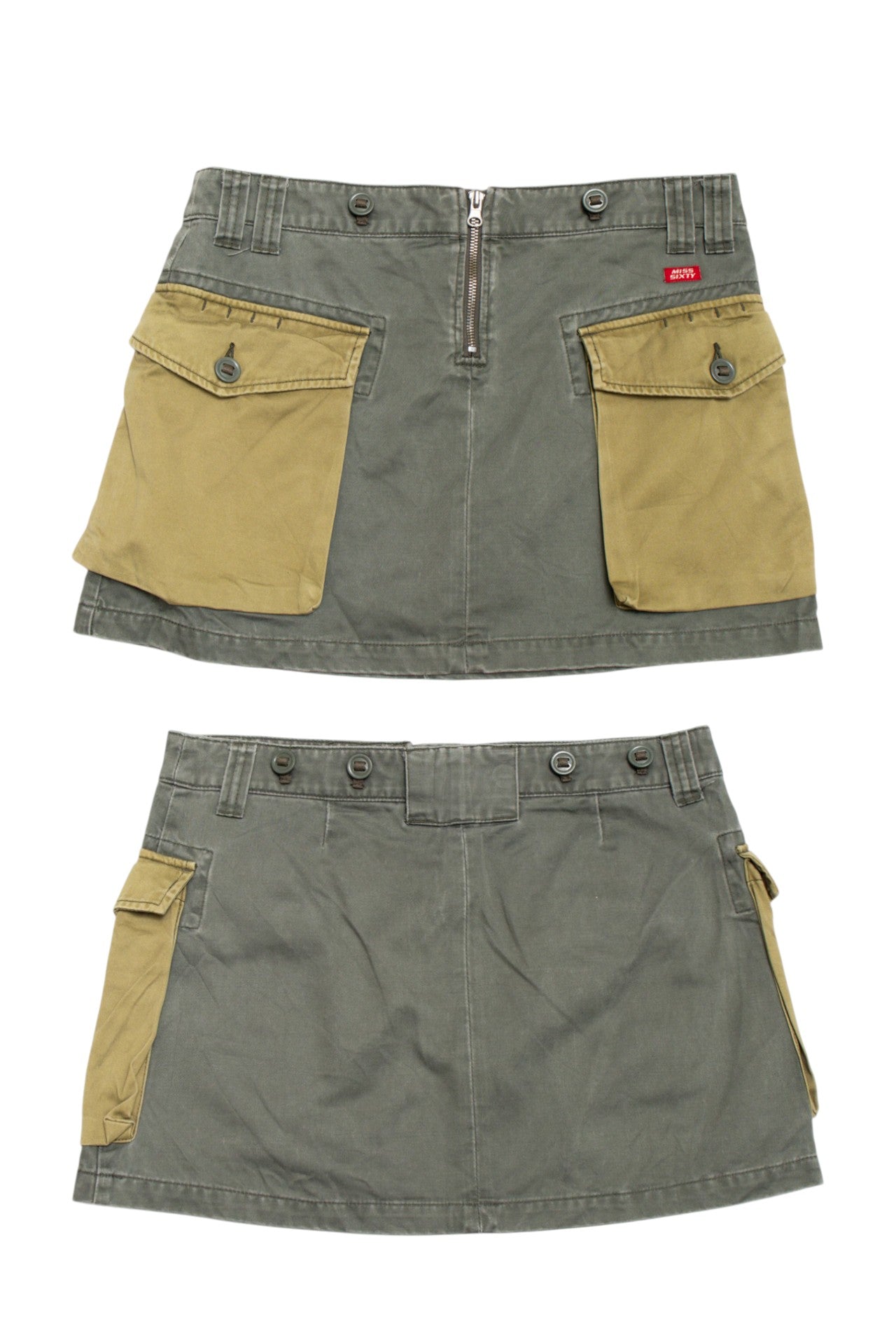 #222 Miss Sixty khaki mini skirt | c. 160 | size 8