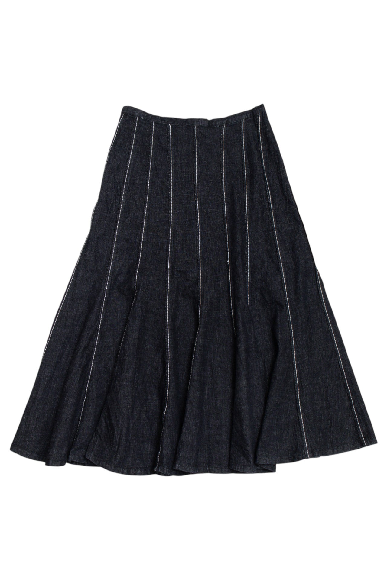 #230 Panelled denim maxi skirt | c. 160 | size 6