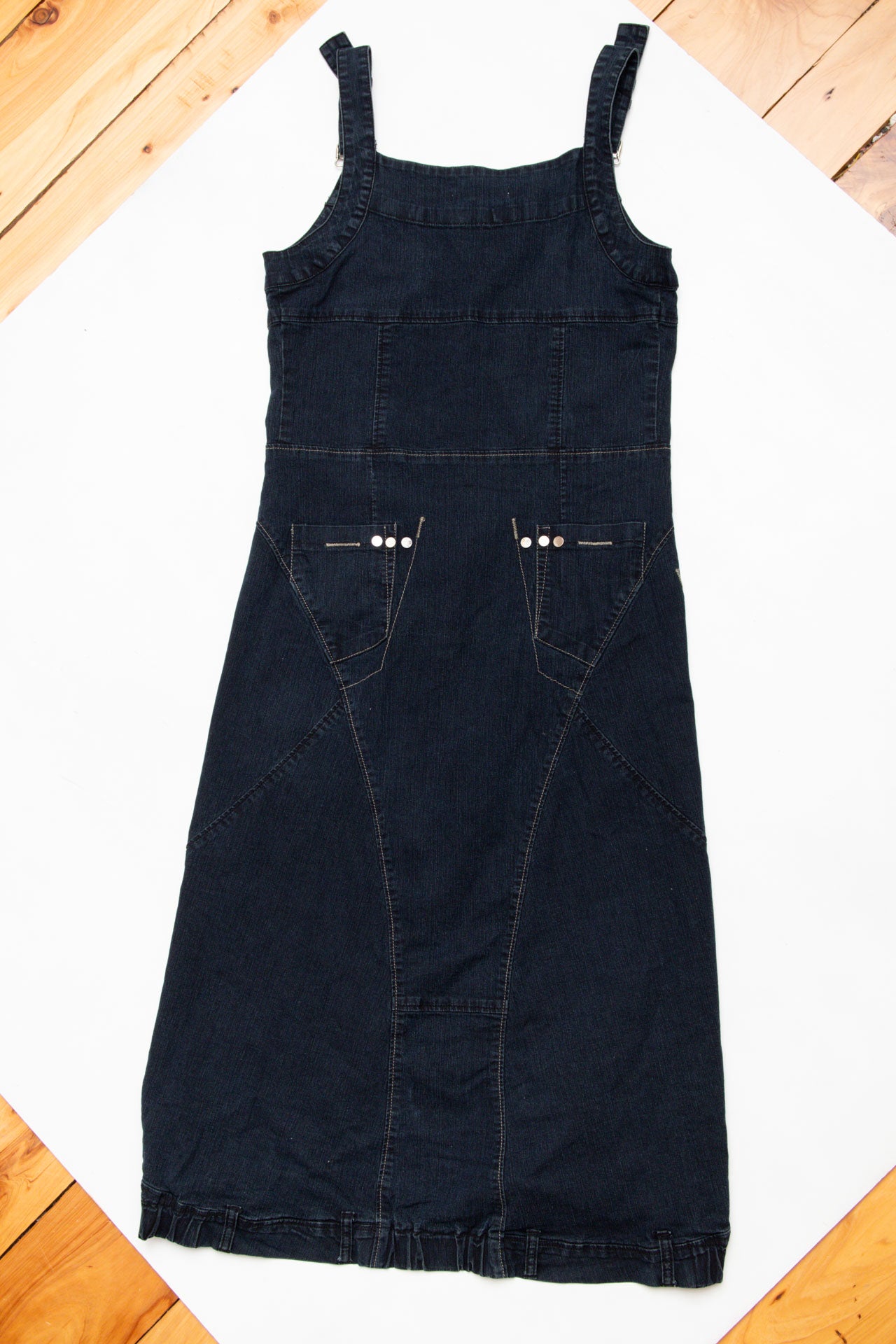 #86 Lauren Vidal Detailed Denim Maxi | C.146 | Size 8/10