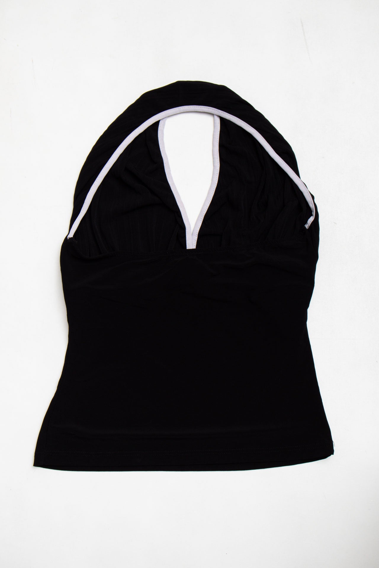 #89 Contrast Stitched Halter Top | C.146 | Size 8