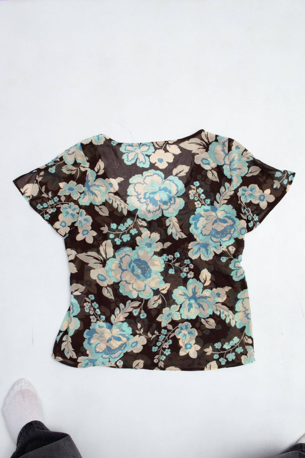 #20 Sheer Floral Tee | Gilmore Girls | Size 12