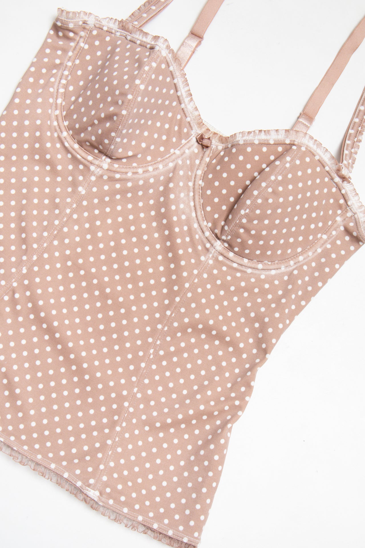 #03 polka dotted bralette top | c. 161 | size 10D / 8