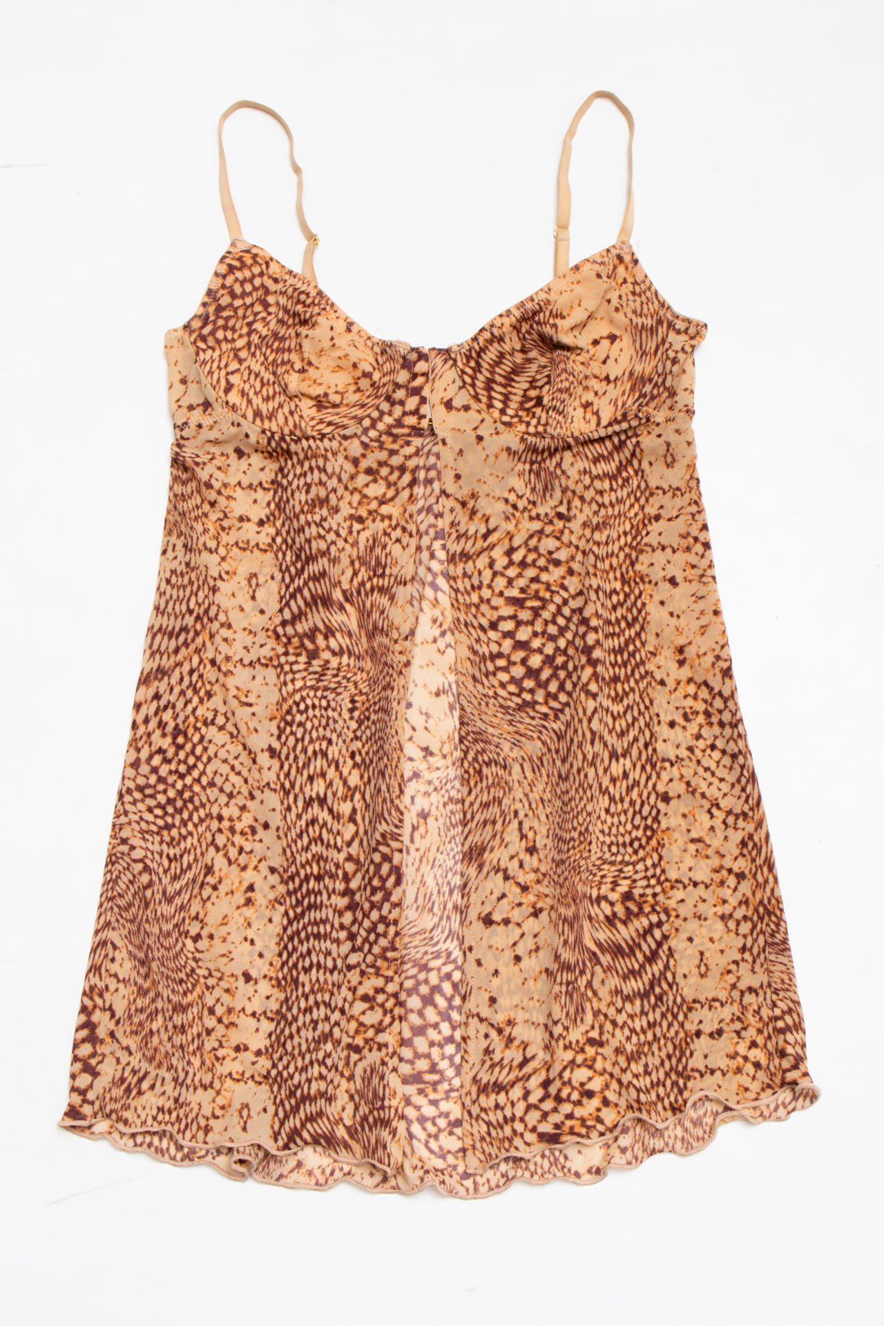 #04 snakeskin print baby doll cami | c. 161 | size 10