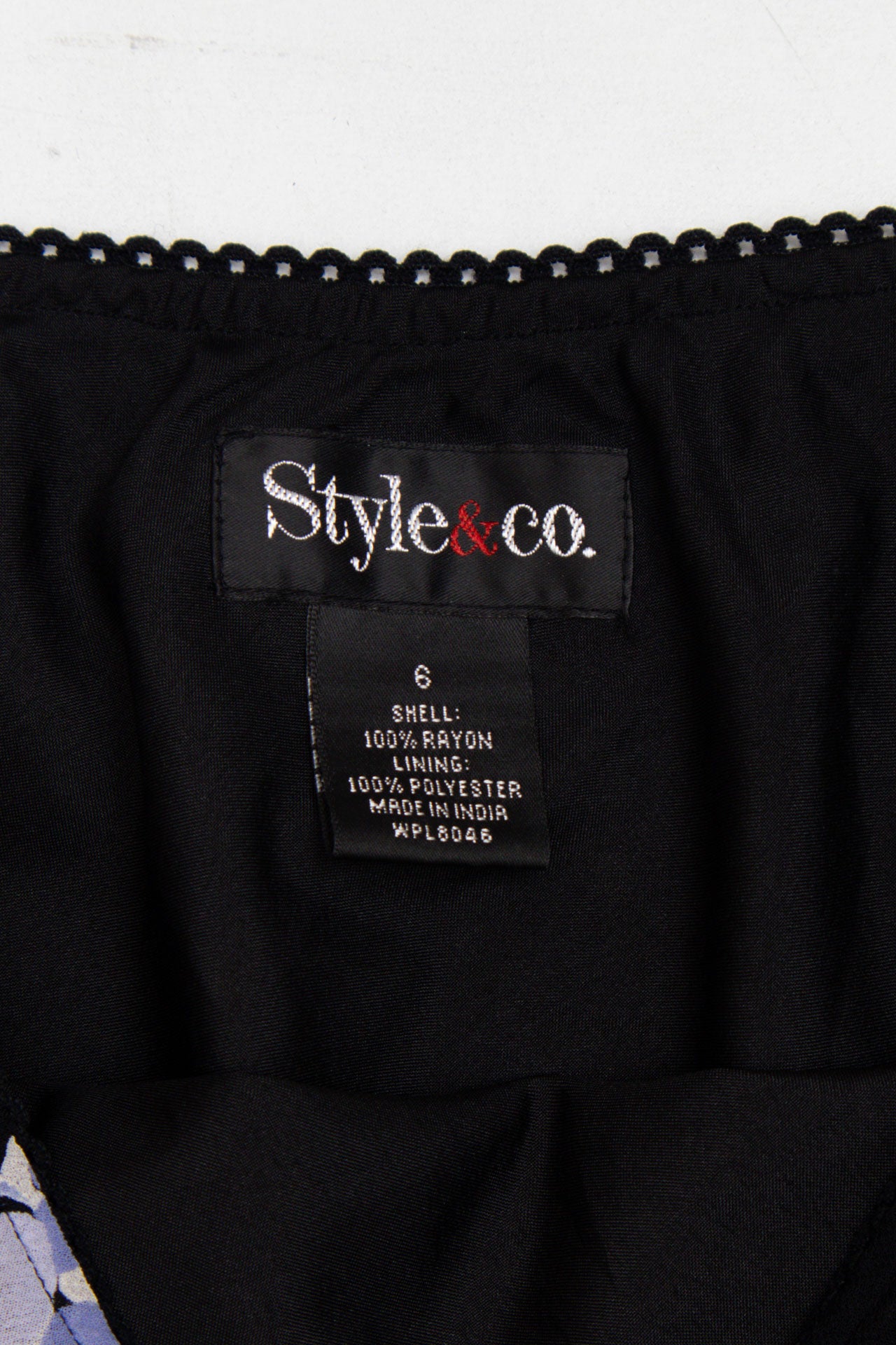 #123 Style and Co Purple and Black Skirt | C.154 | Size 6
