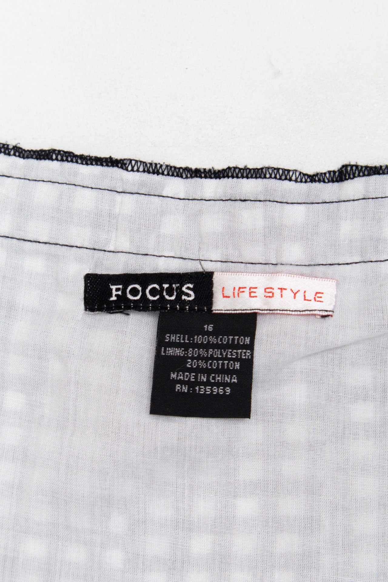 #127 Focus Gingham Skirt | C.154 | Size 14/16