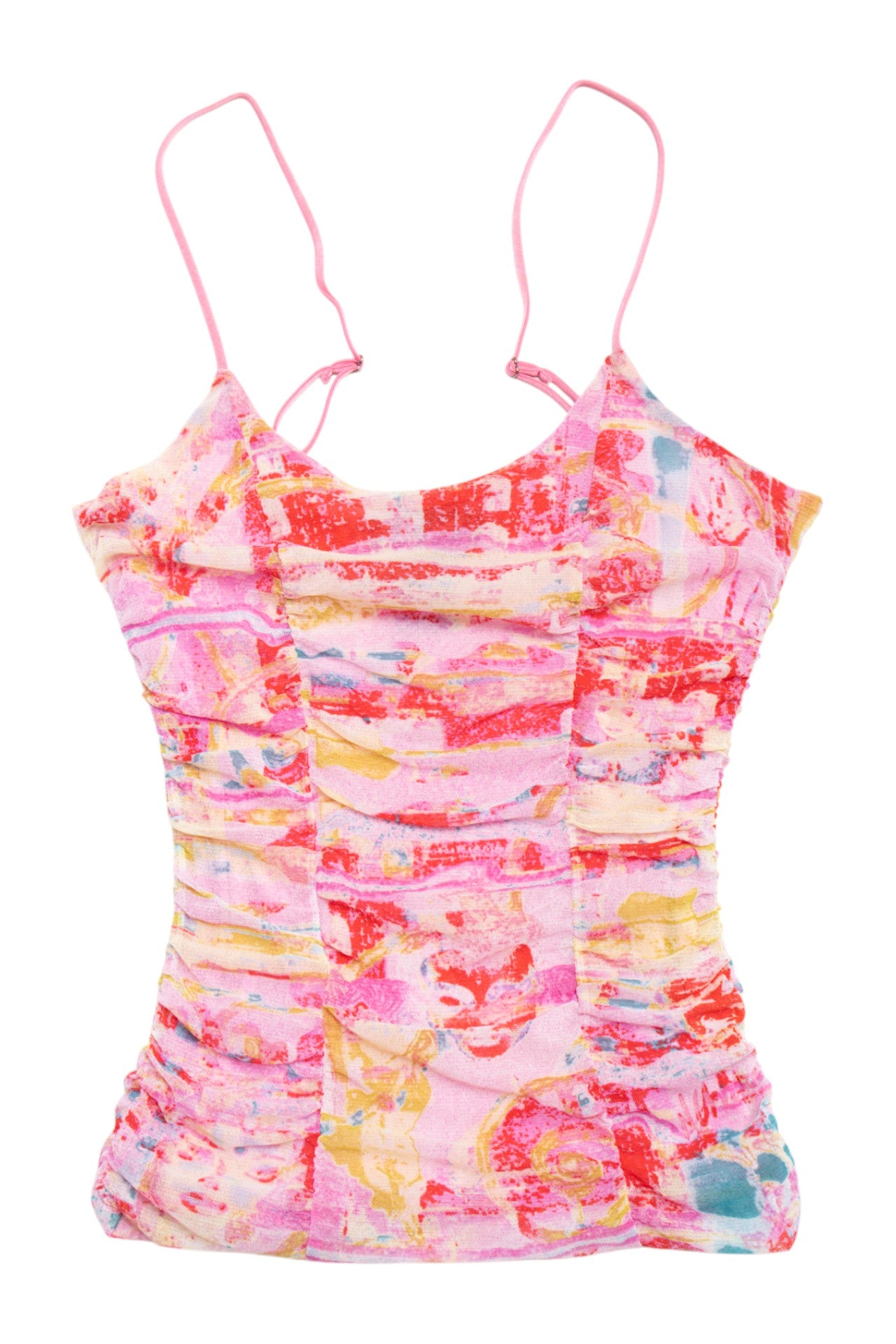 #21 Nathalie Chaize mesh ruched cami | c. 161 | size 8