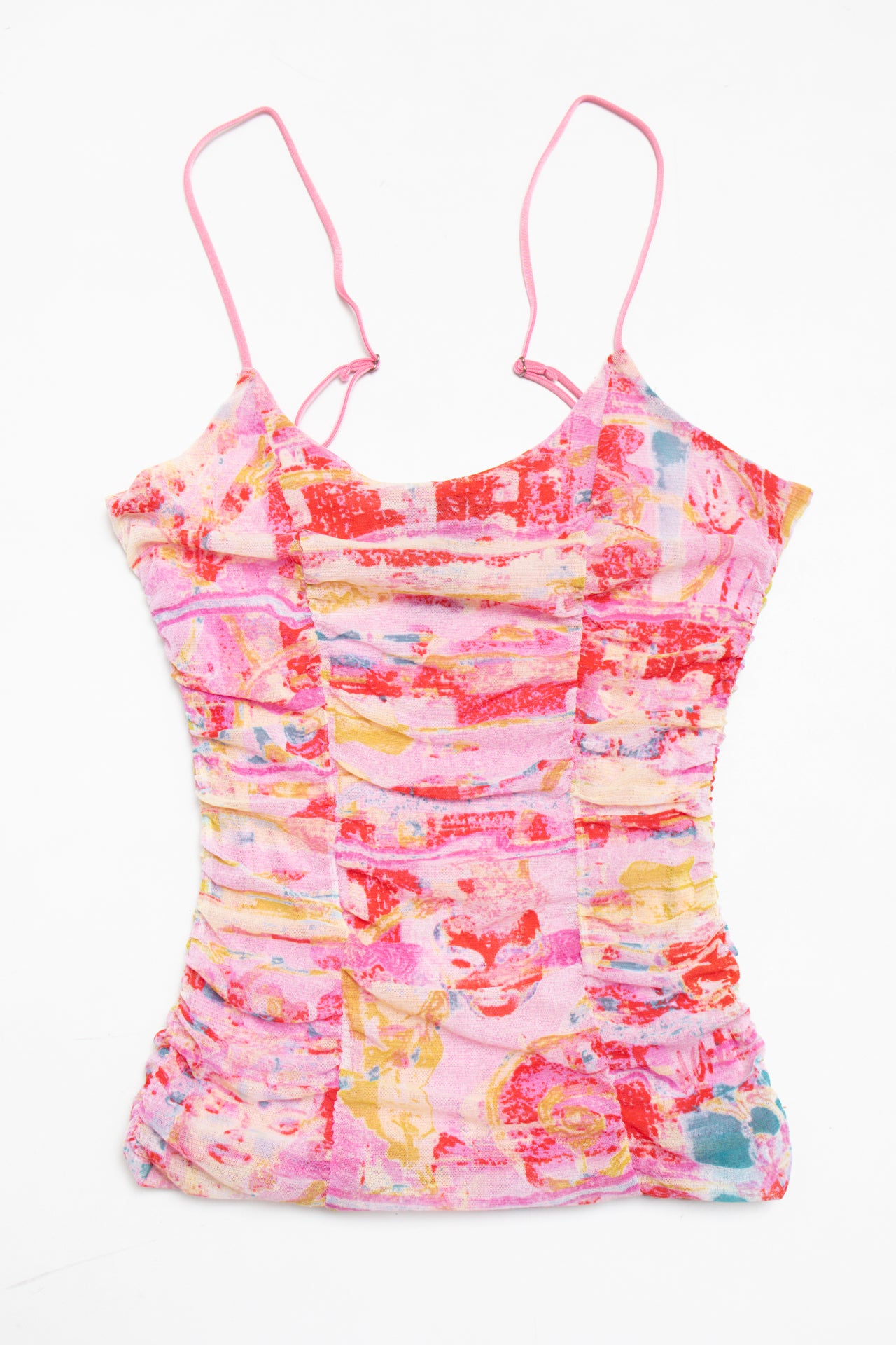 #21 Nathalie Chaize mesh ruched cami | c. 161 | size 8