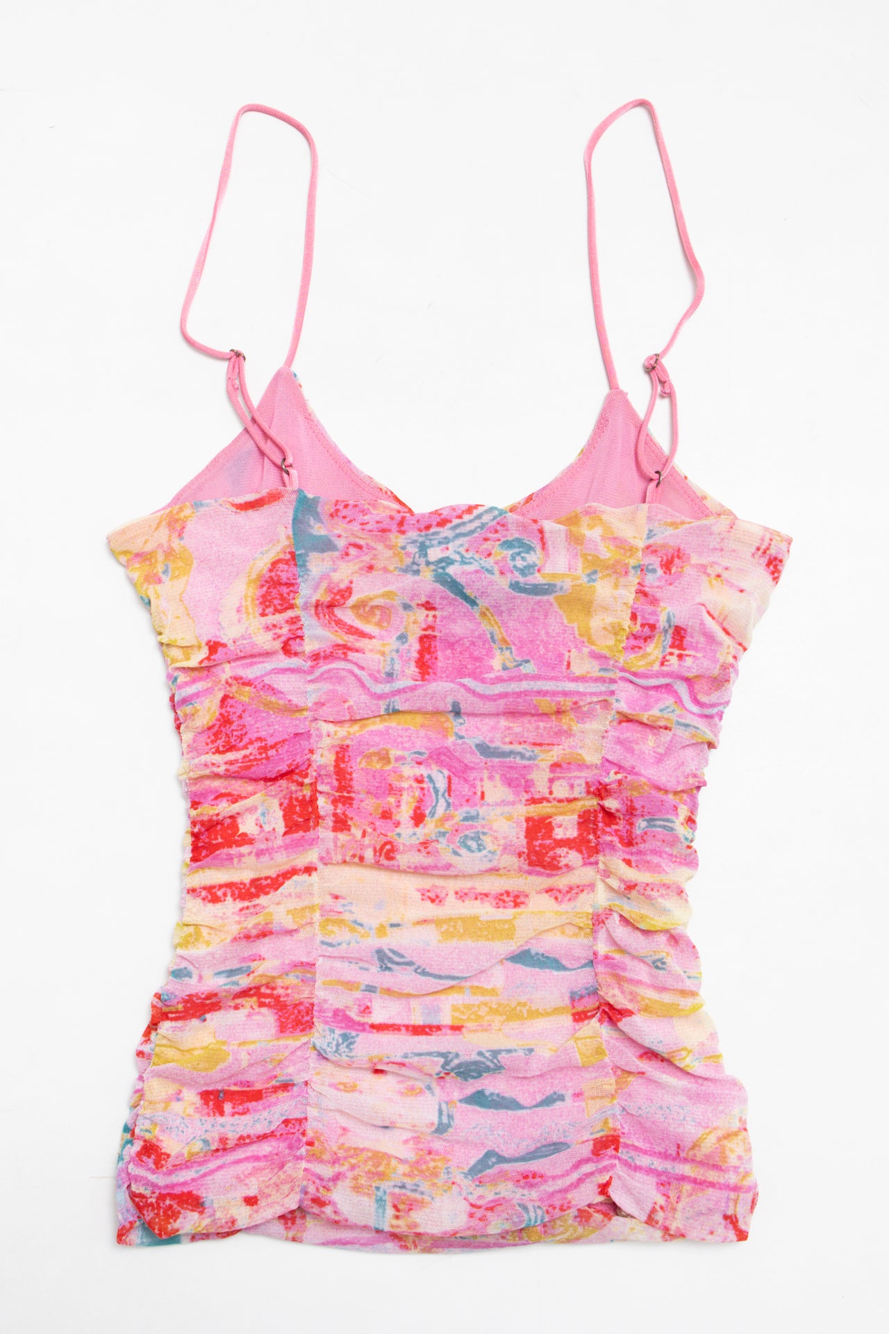 #21 Nathalie Chaize mesh ruched cami | c. 161 | size 8