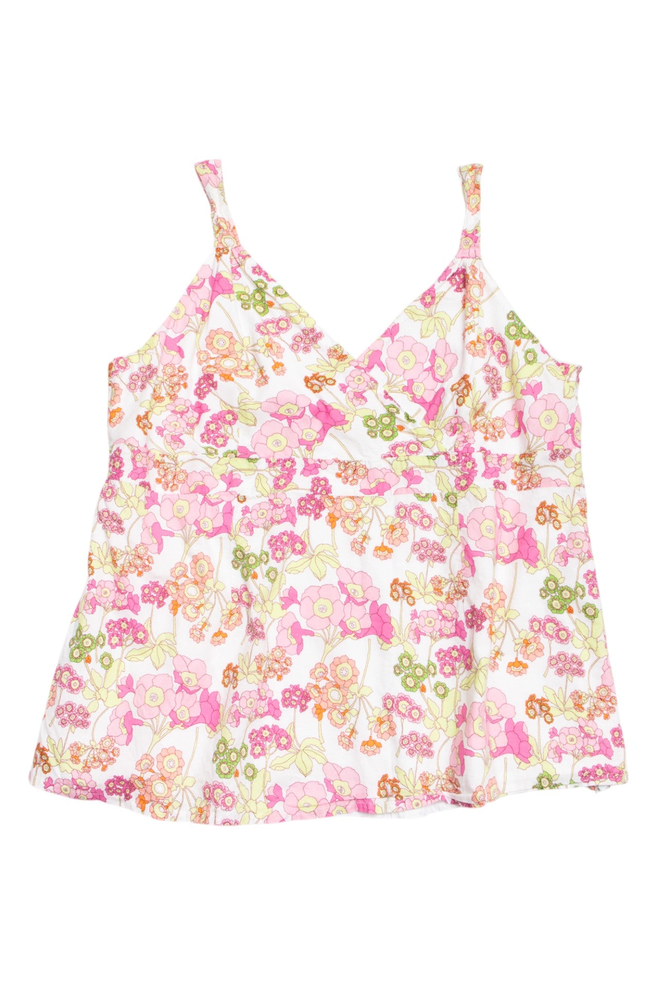 #22 floral print cotton lined cami | c. 161 | size 16