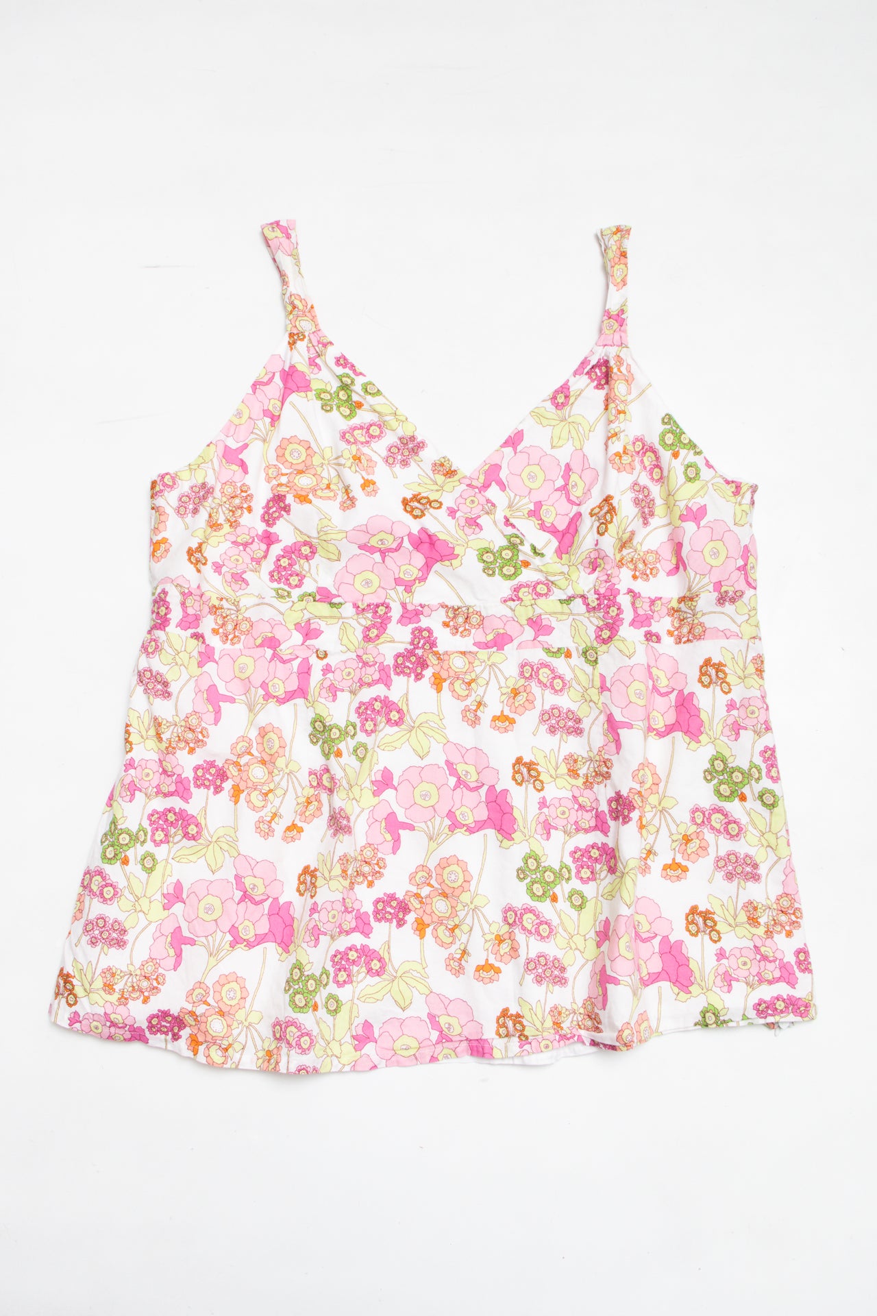 #22 floral print cotton lined cami | c. 161 | size 16