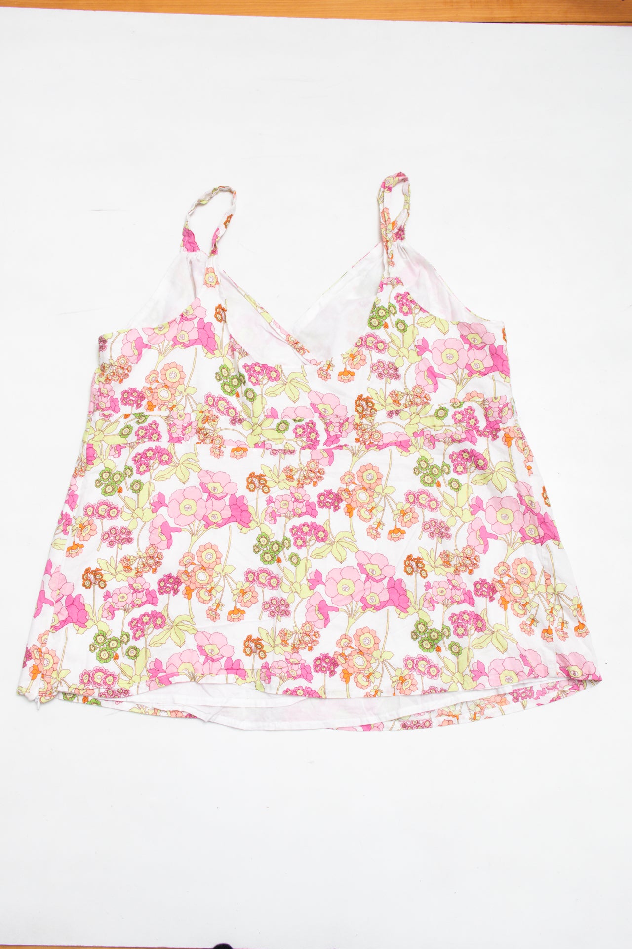 #22 floral print cotton lined cami | c. 161 | size 16