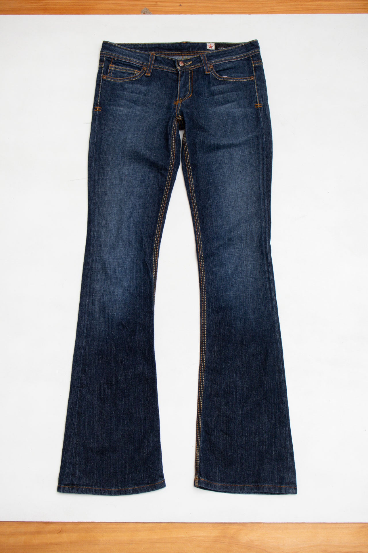 #143 made in USA People's Liberation Star pocket Jeans | c. 154 | size 8