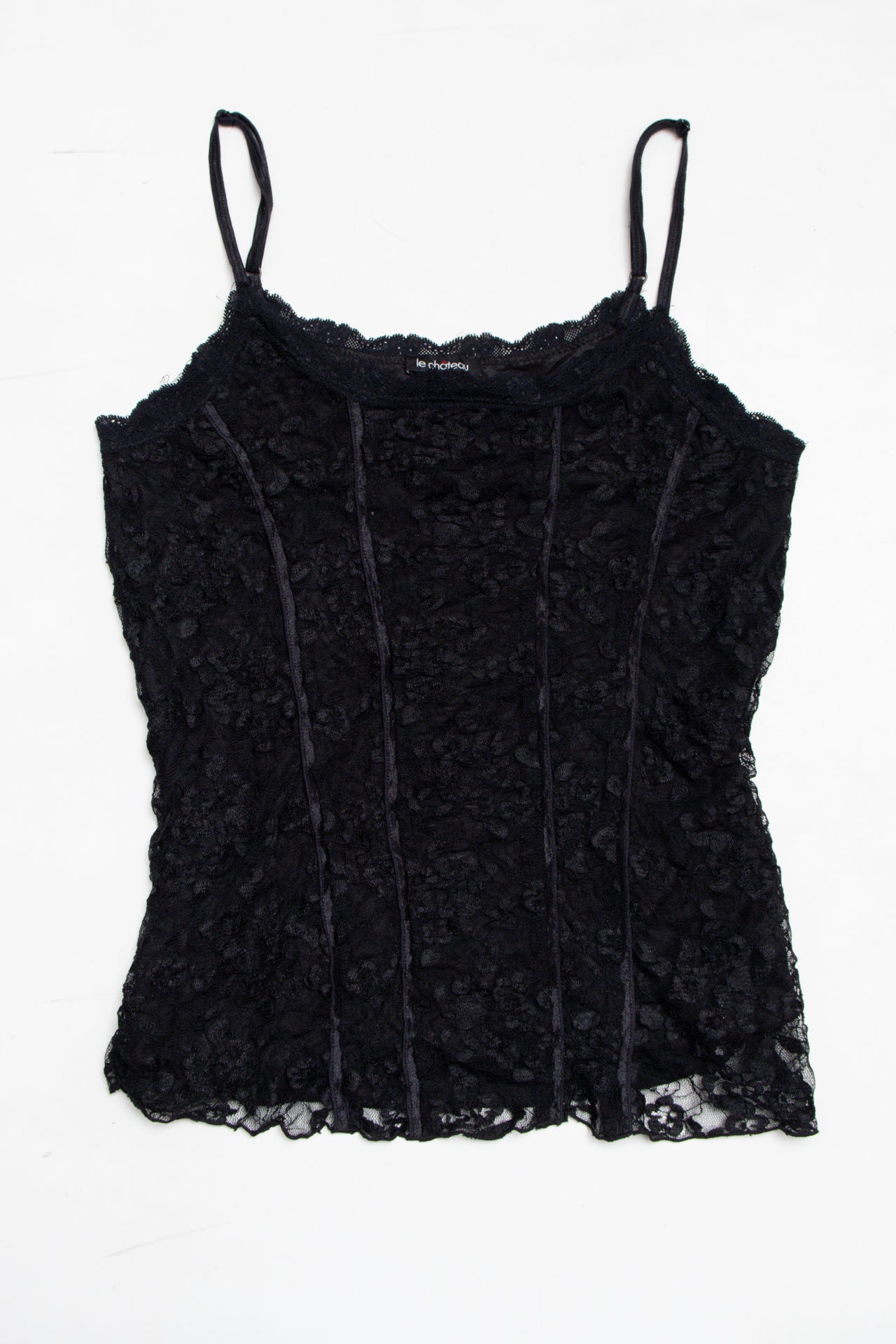 #36 La Chateau lined panelled lace cami | c. 161 | size 12