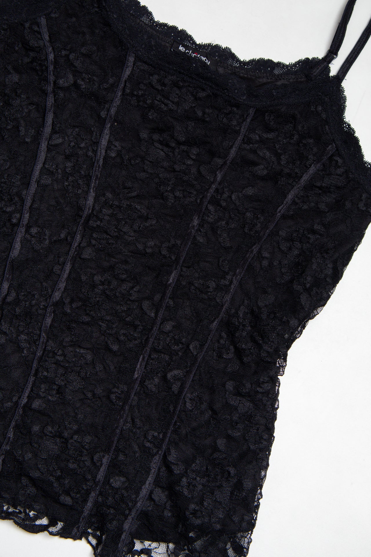 #36 La Chateau lined panelled lace cami | c. 161 | size 12