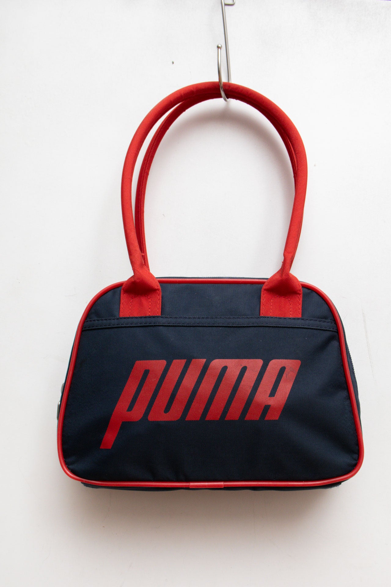 #108 Red and Navy Mini Puma Bag | C.146