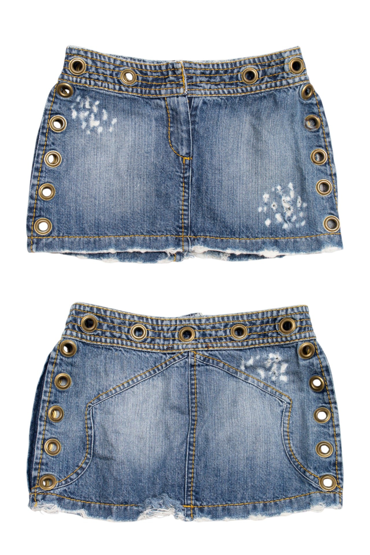 #45 Ringlet denim ringlets mini skirt | c. 161 | size 6