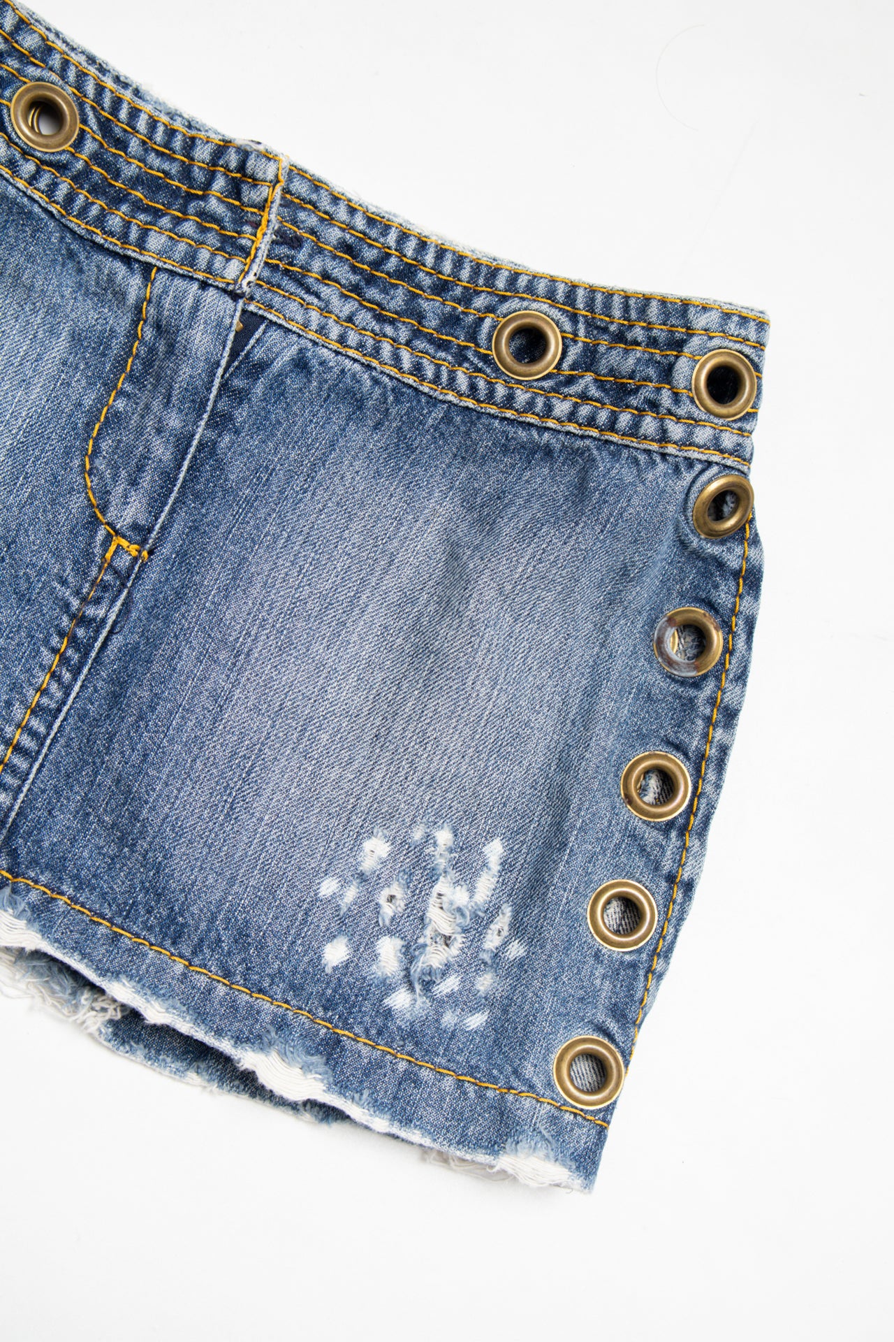 #45 Ringlet denim ringlets mini skirt | c. 161 | size 6