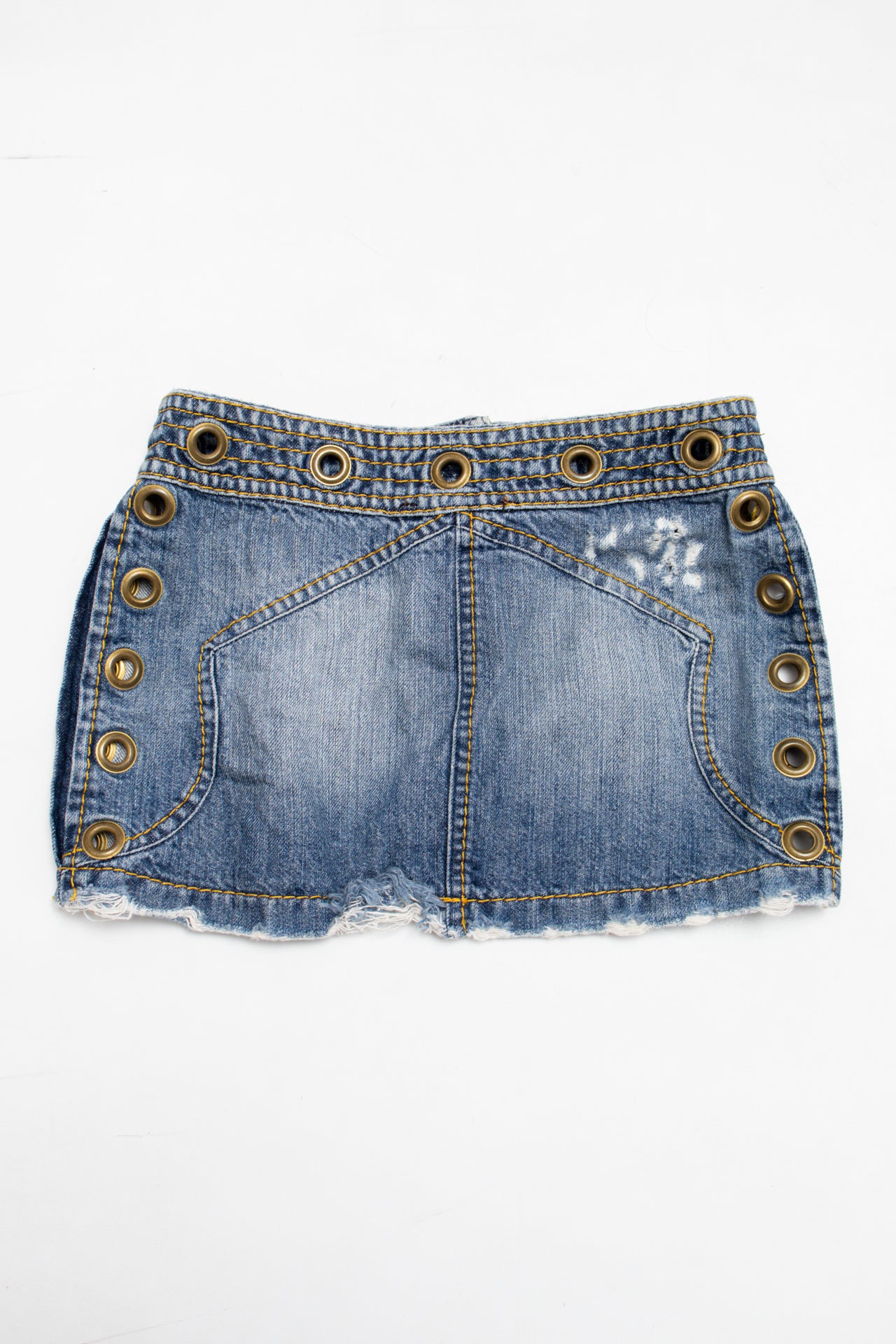 #45 Ringlet denim ringlets mini skirt | c. 161 | size 6