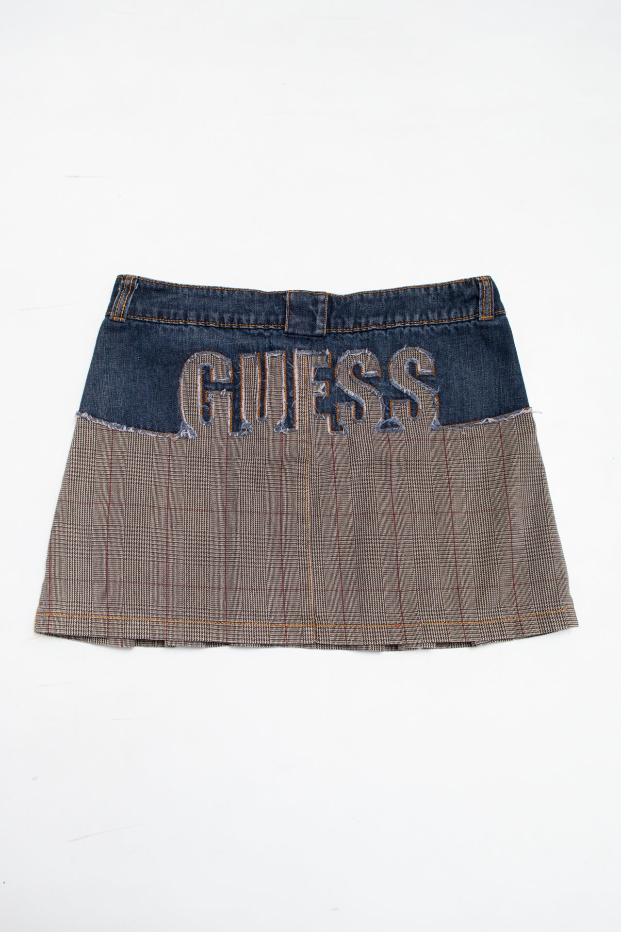 #47 Guess denim/plaid skirt | c. 161 | size 8