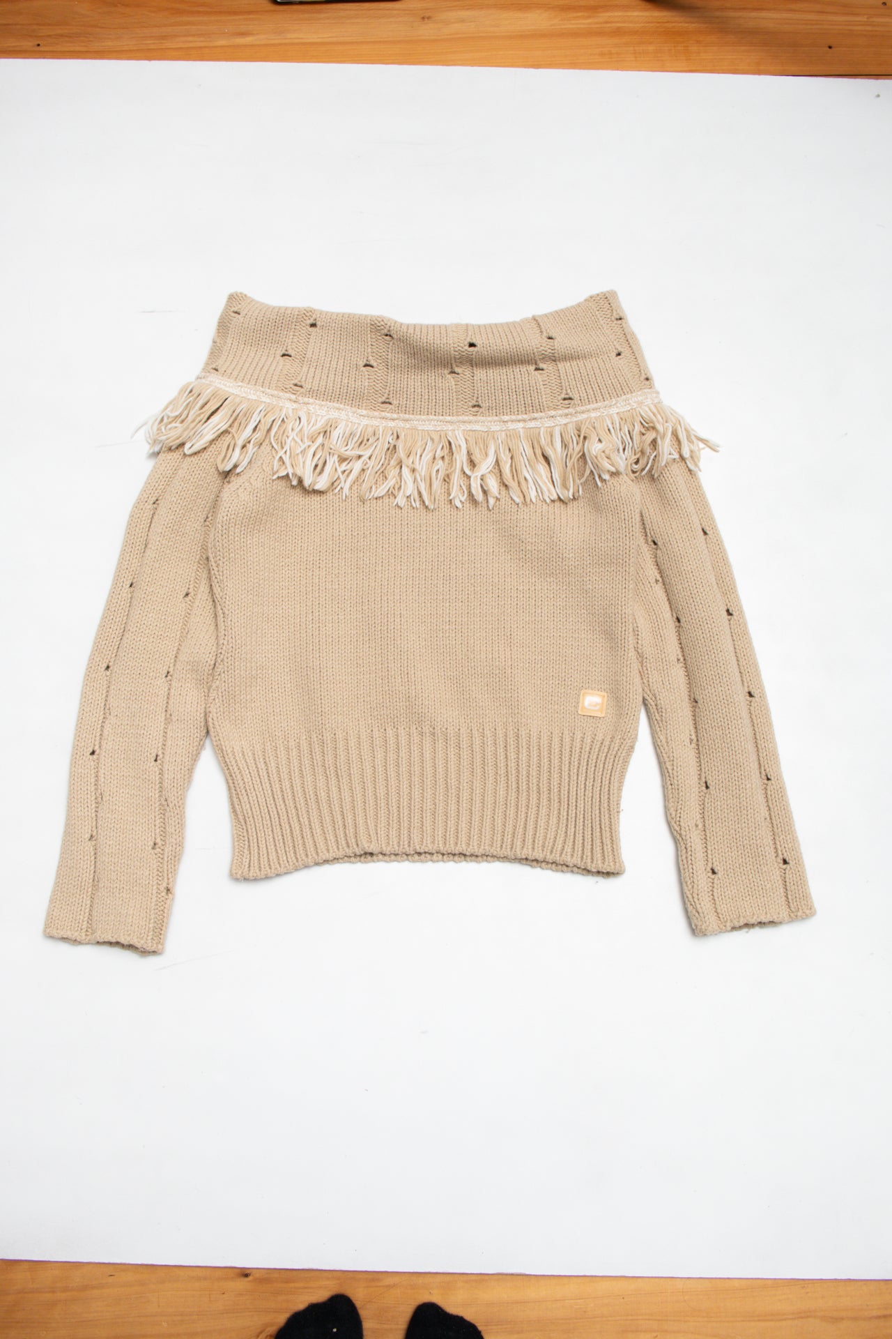 #52 Concreto knitted cow-neck jumper | c. 161 | size 10