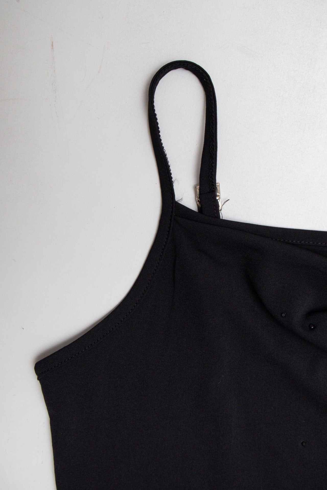 #06 Black Embroidered Tank | C.147 | Size 8