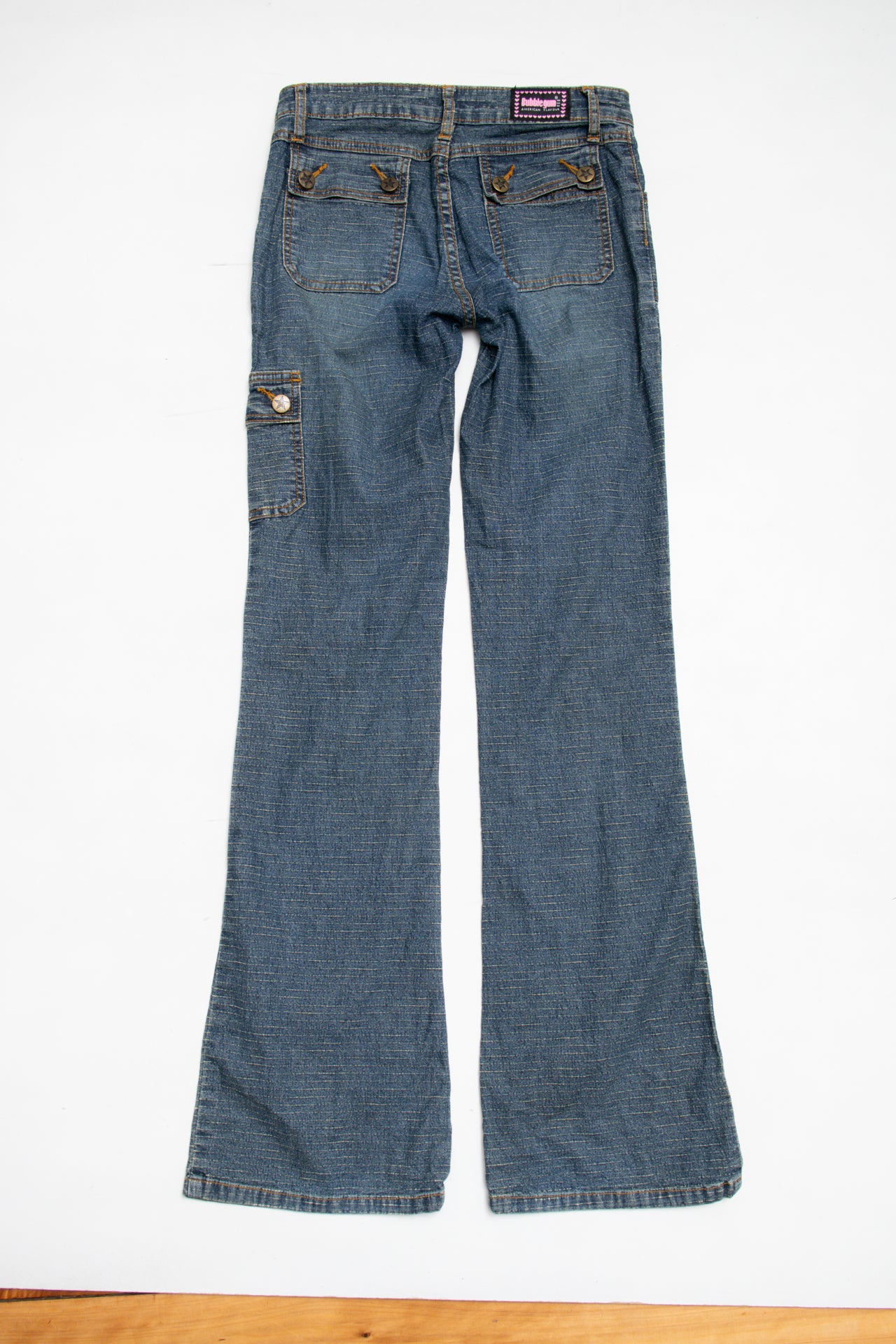 #62 Bubblegum striped jeans | c. 161 | size 6