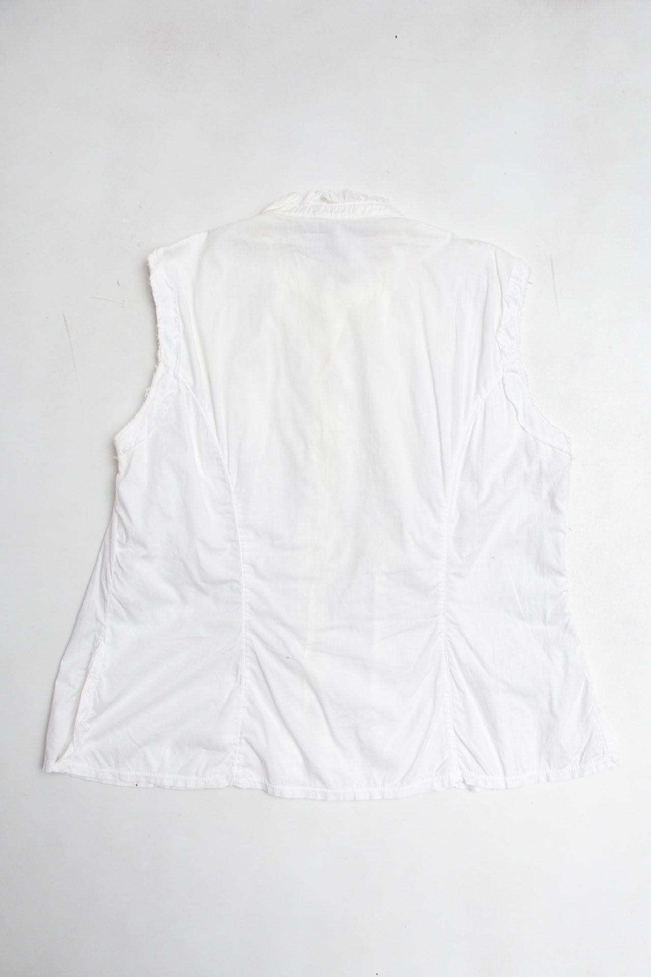 #16 Greece Ruffled Button up Top | C.147 | Size 12/14