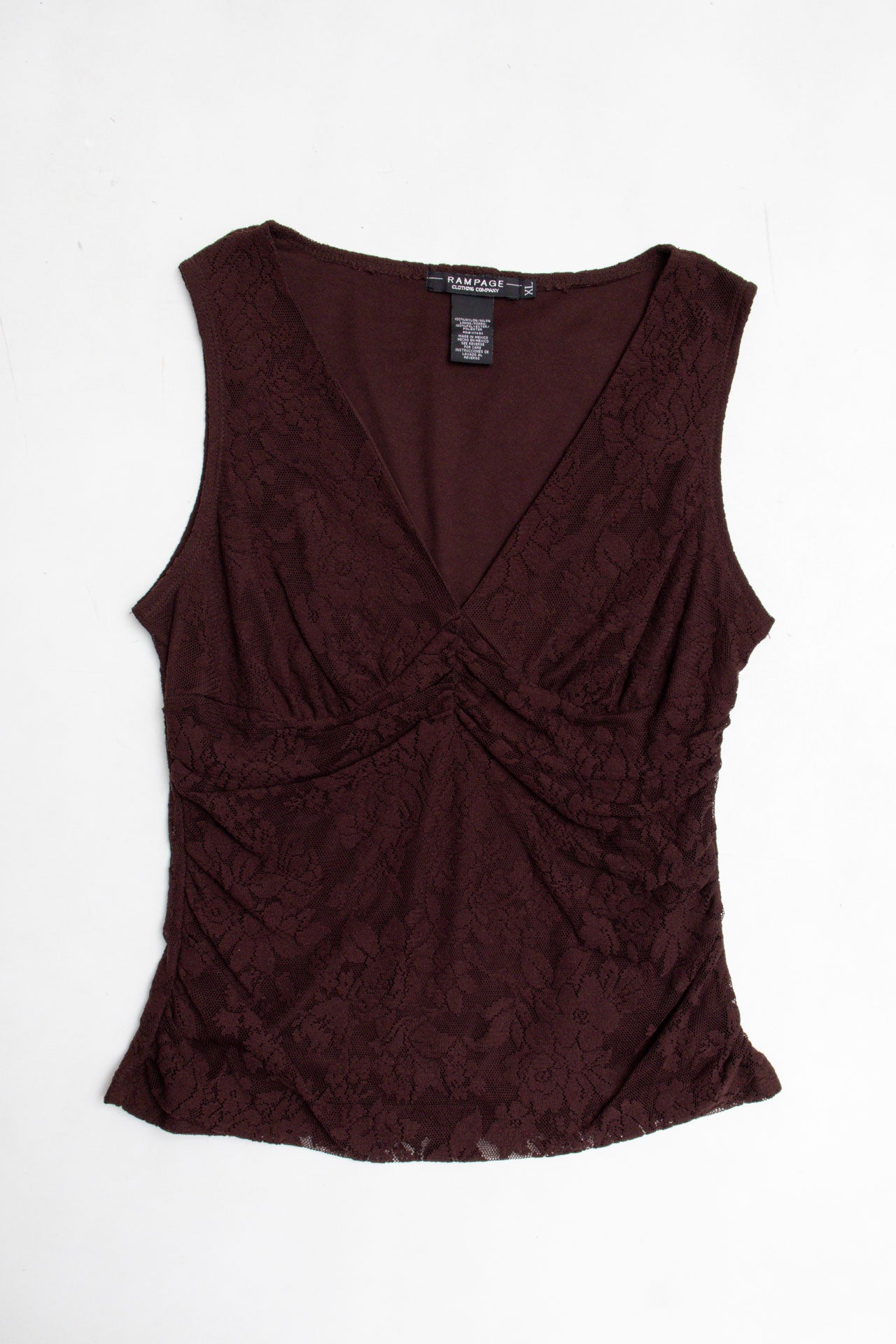 #24 Lace V-neck Tank | C.147 | Size 14