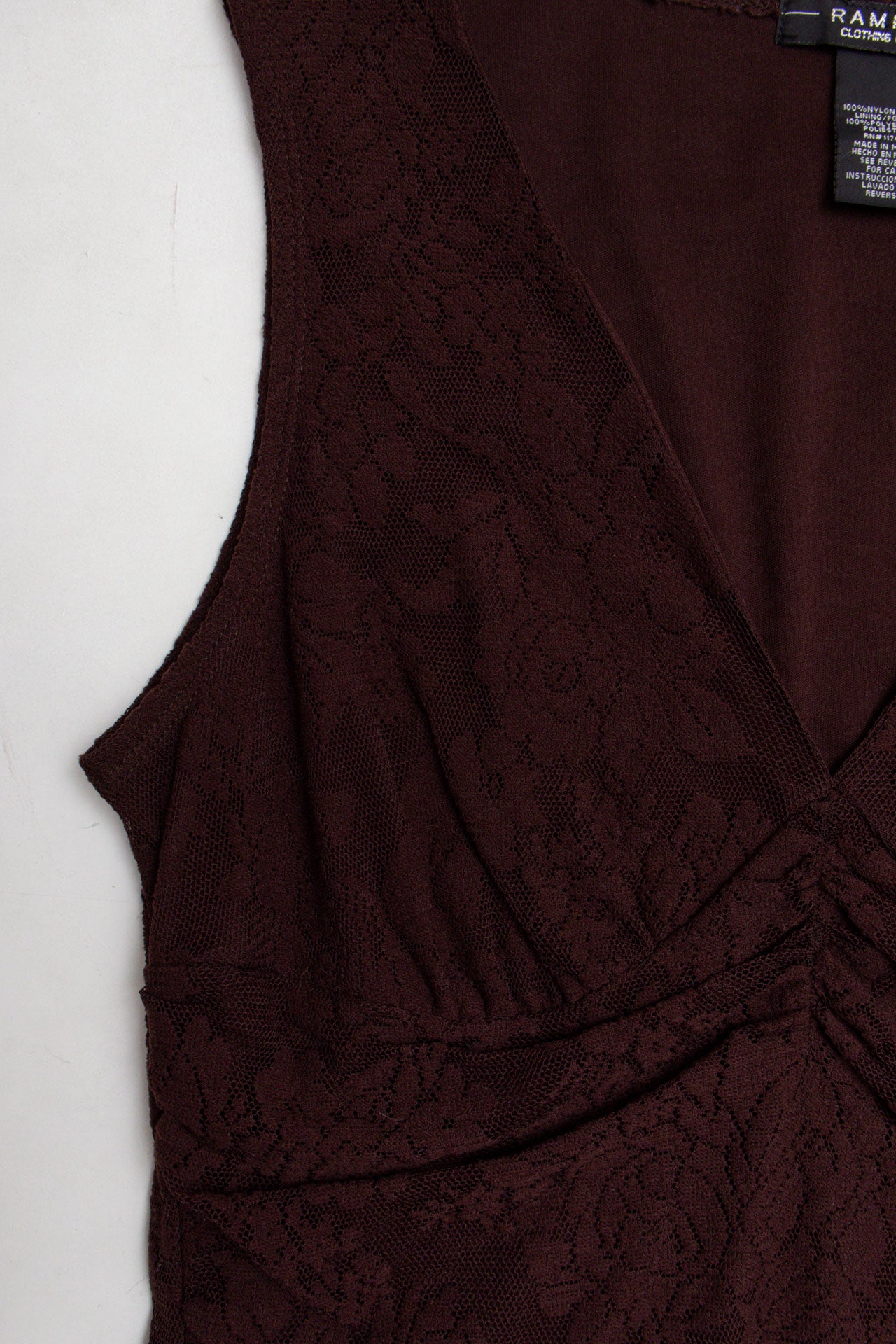 #24 Lace V-neck Tank | C.147 | Size 14