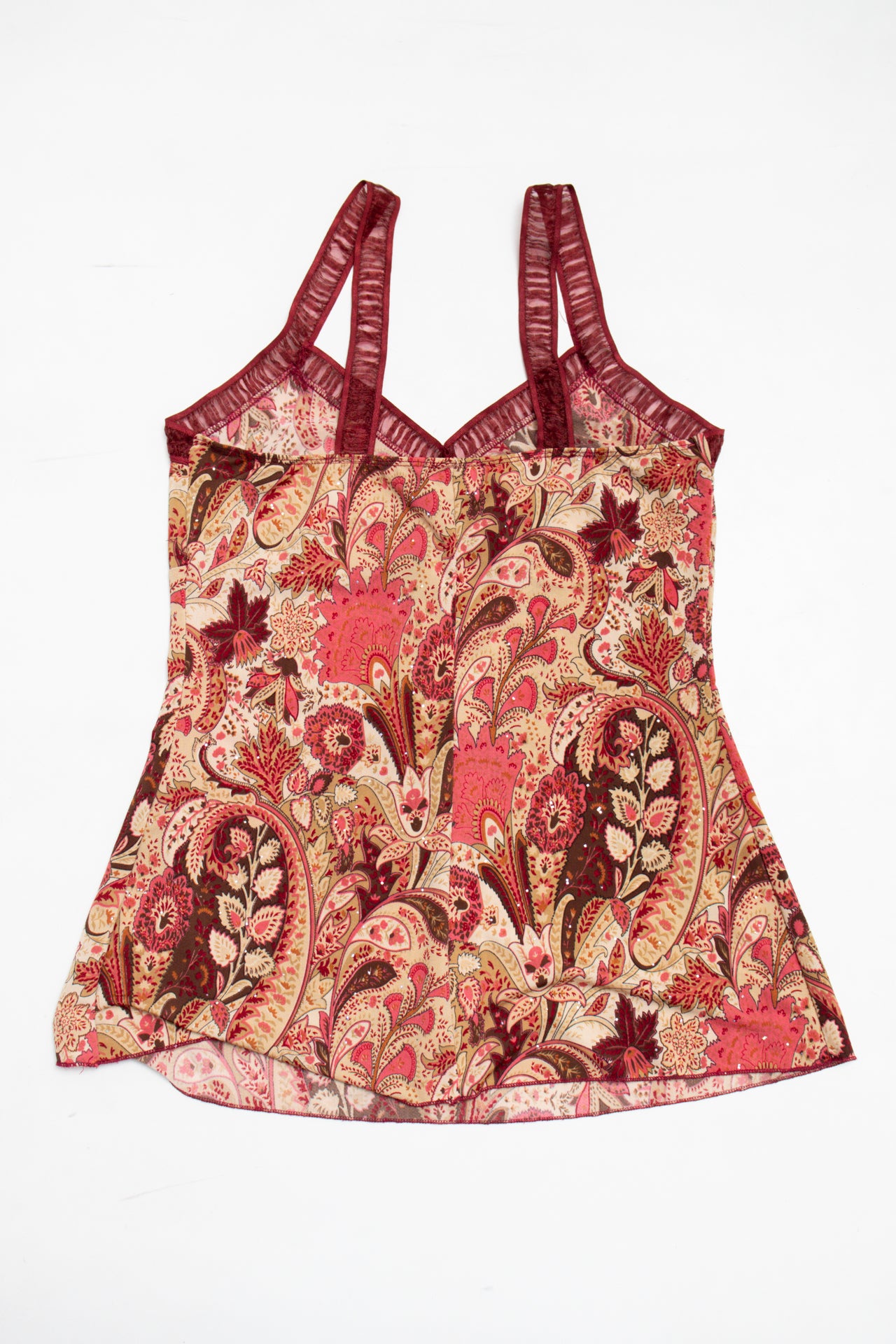 #91 Vanity glittered paisley cami top | c. 161 | size 10