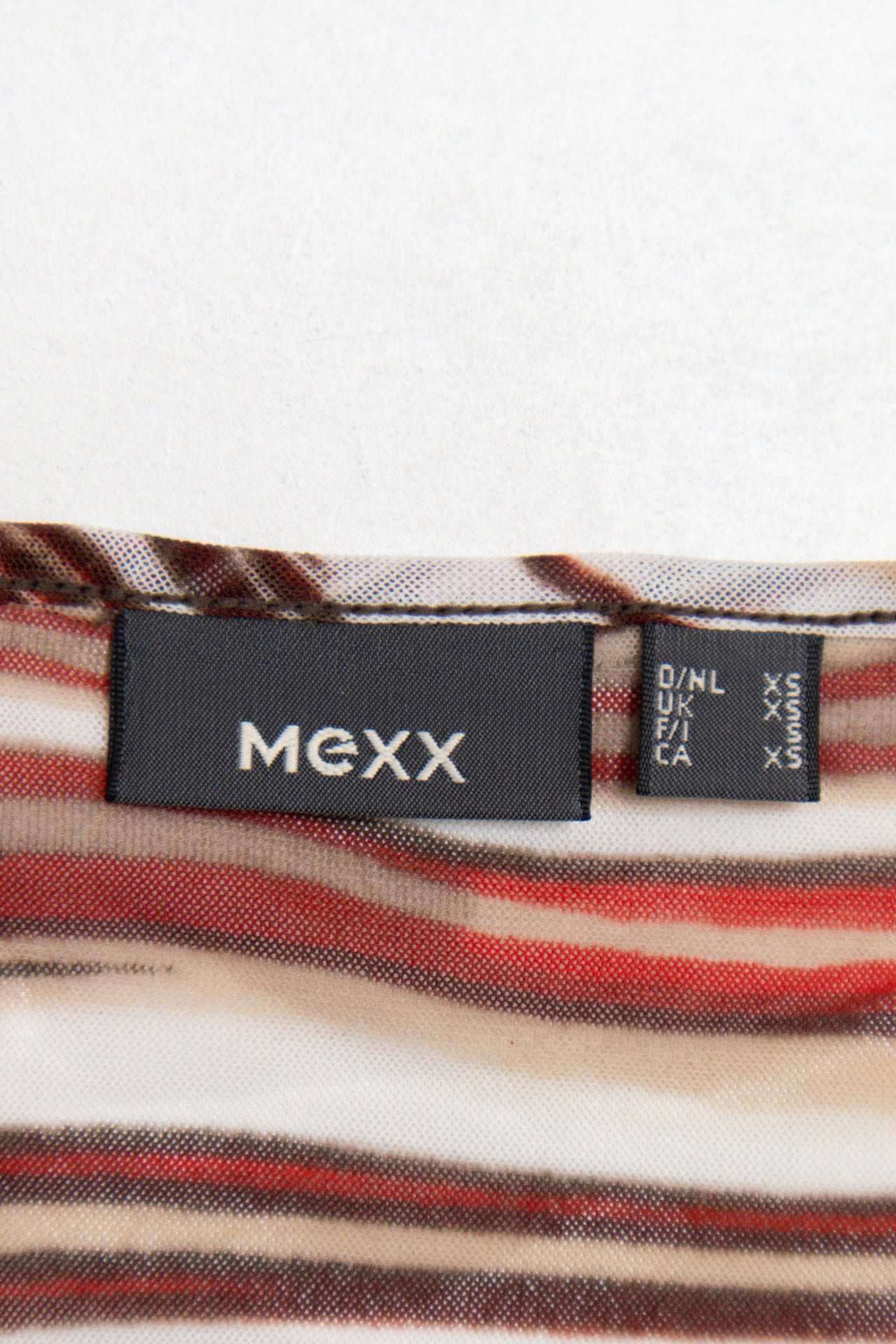 #95 Mess swirl print mesh top | c. 161 | size 8