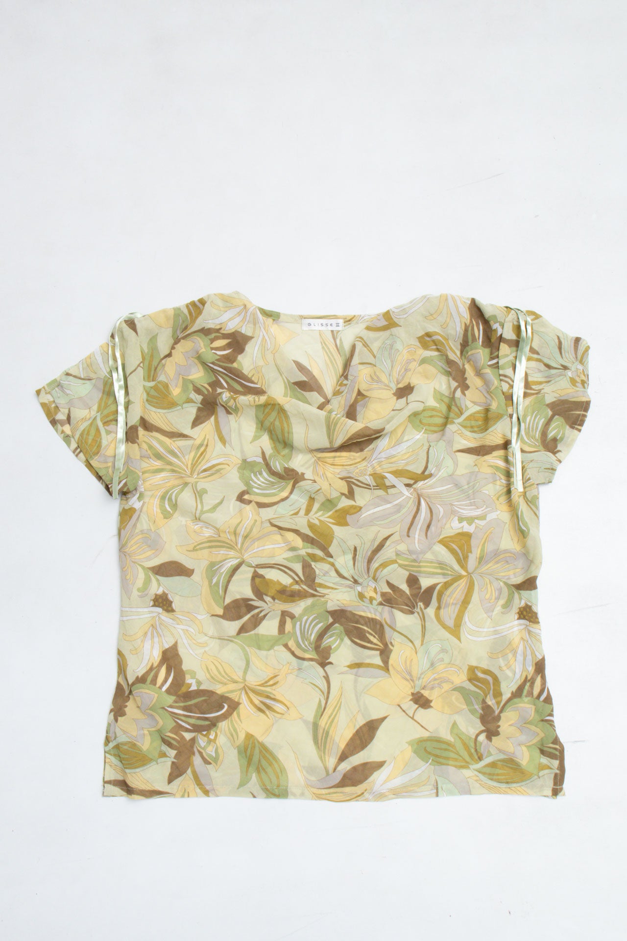 #34 Glisse Sheer Top | Brat | Size 10/12