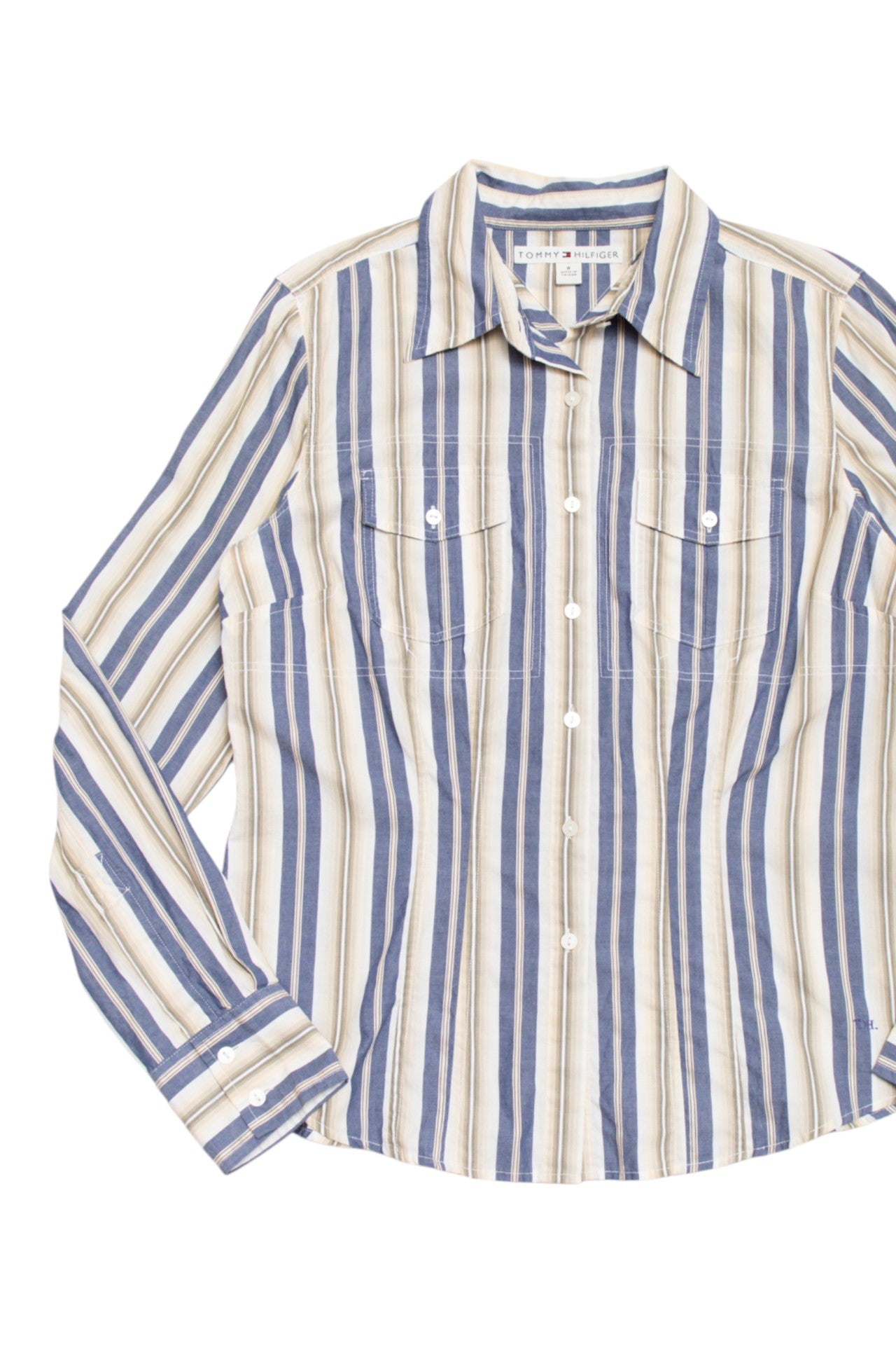 #106 Tommy Hilfiger cotton button up | c. 161 | size 8