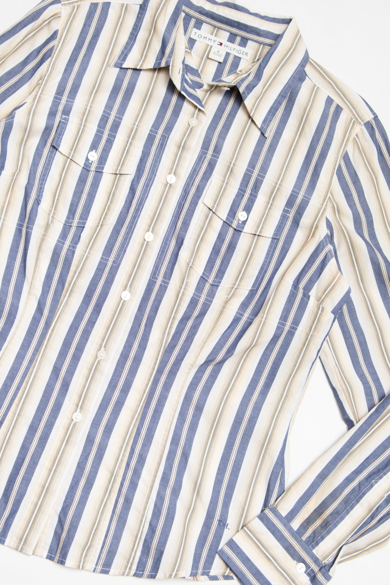 #106 Tommy Hilfiger cotton button up | c. 161 | size 8