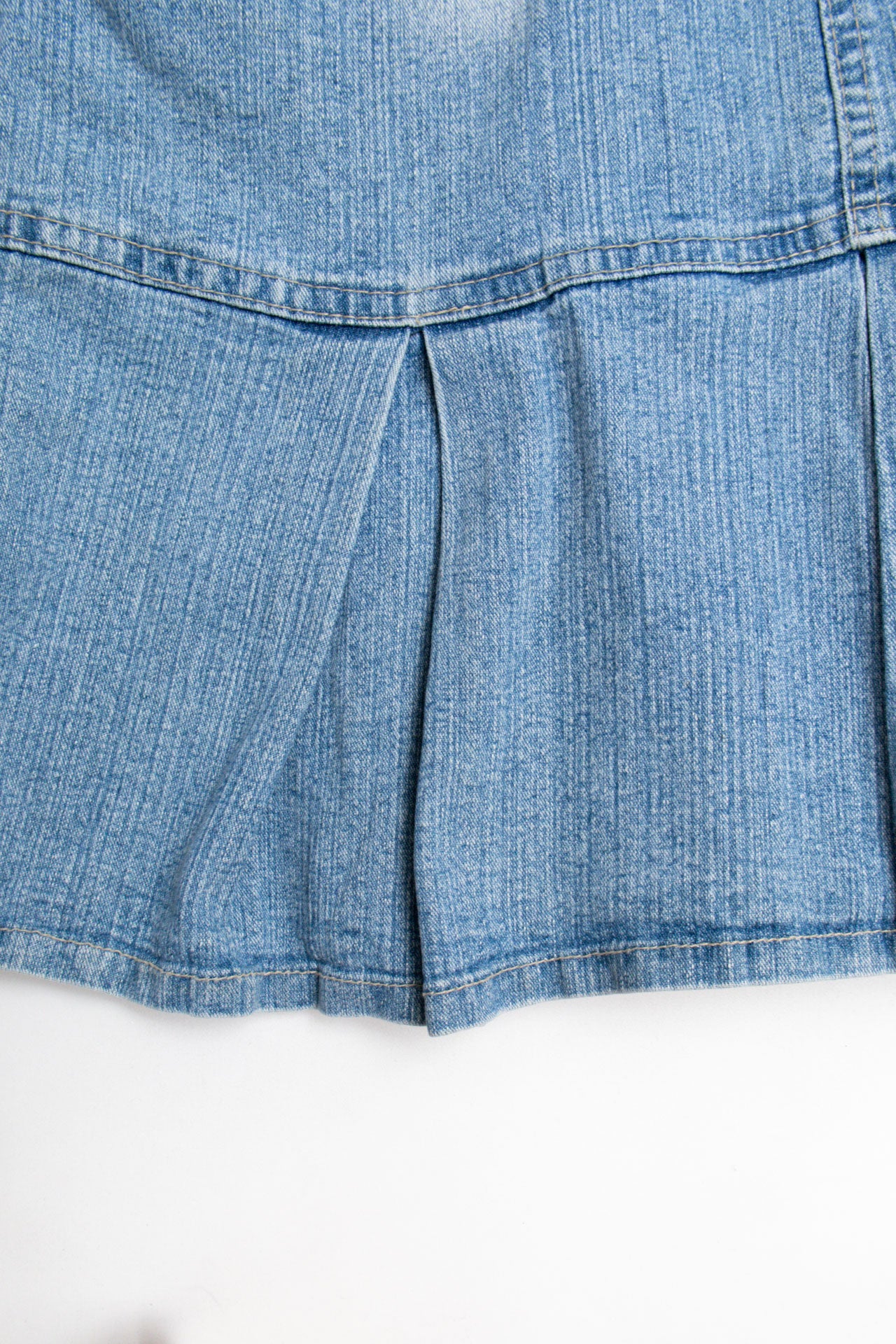 #41 Pleated Denim Mini Dress | C.147 | Size 8