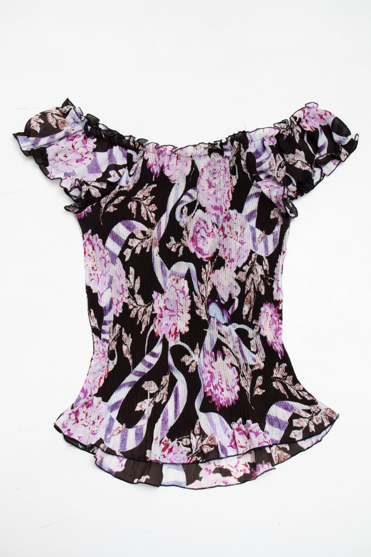 #107 Velvet &amp; Claire floral off shoulder top | c. 161 | size 10