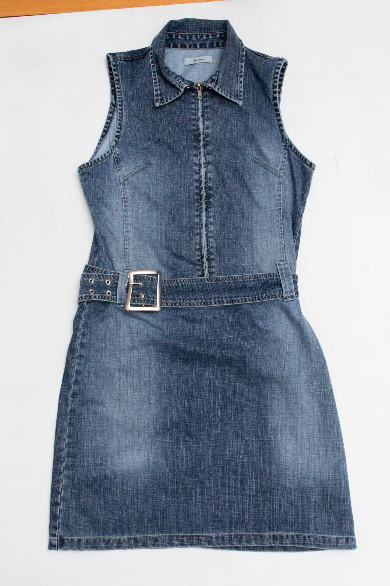 #42 Buckle Denim Midi Dress | C.147 | Size 12