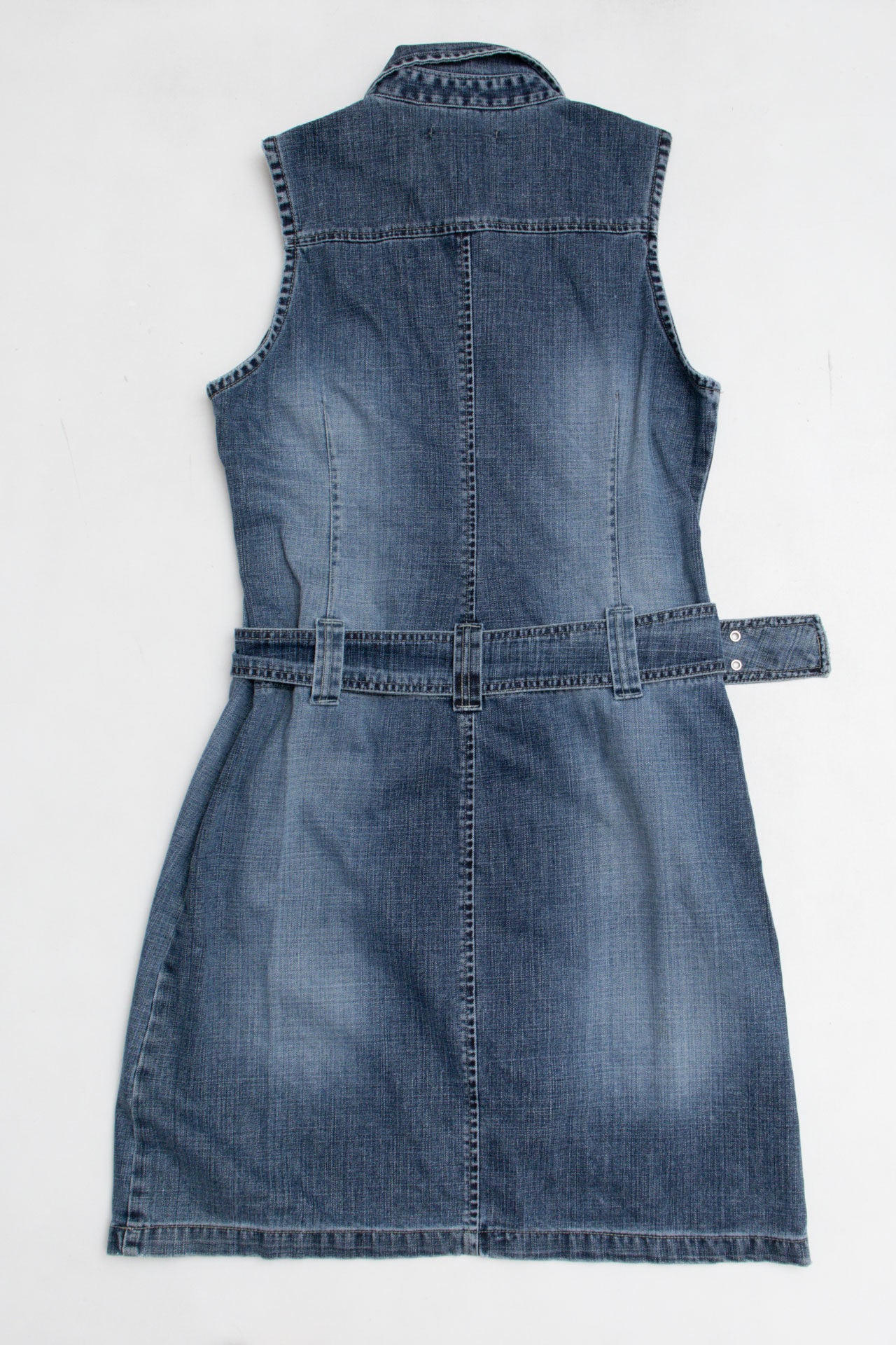 #42 Buckle Denim Midi Dress | C.147 | Size 12