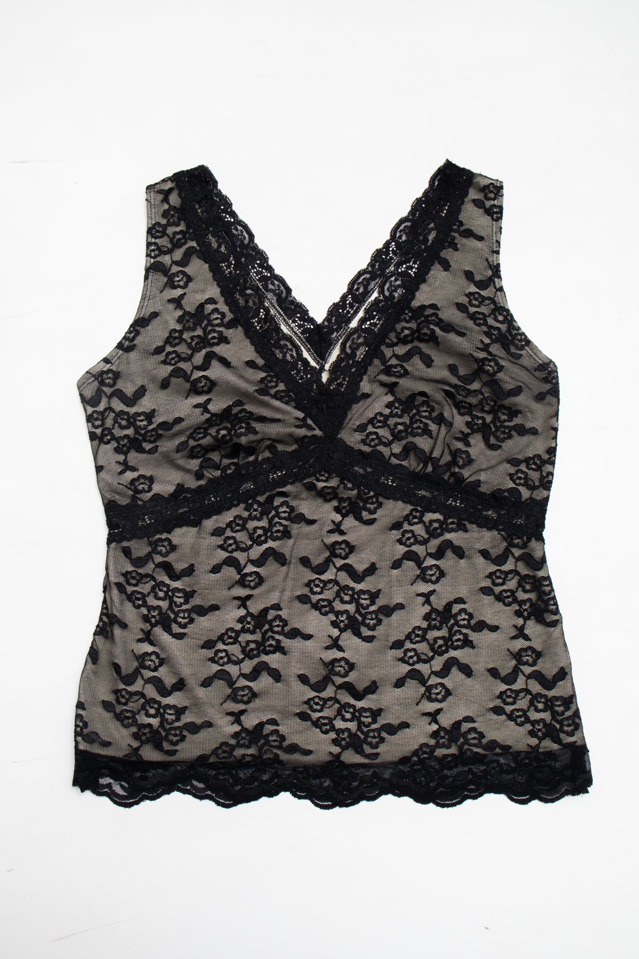 #111 Lined lace floral top | c. 161 | size 8/10