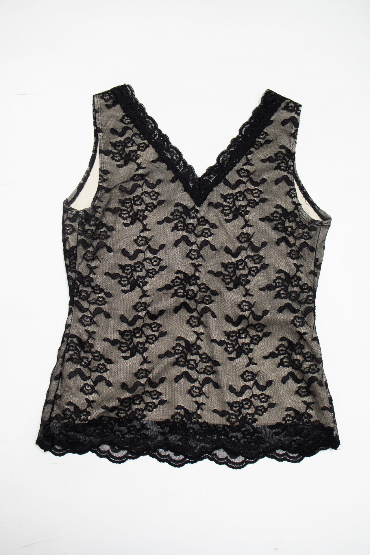 #111 Lined lace floral top | c. 161 | size 8/10