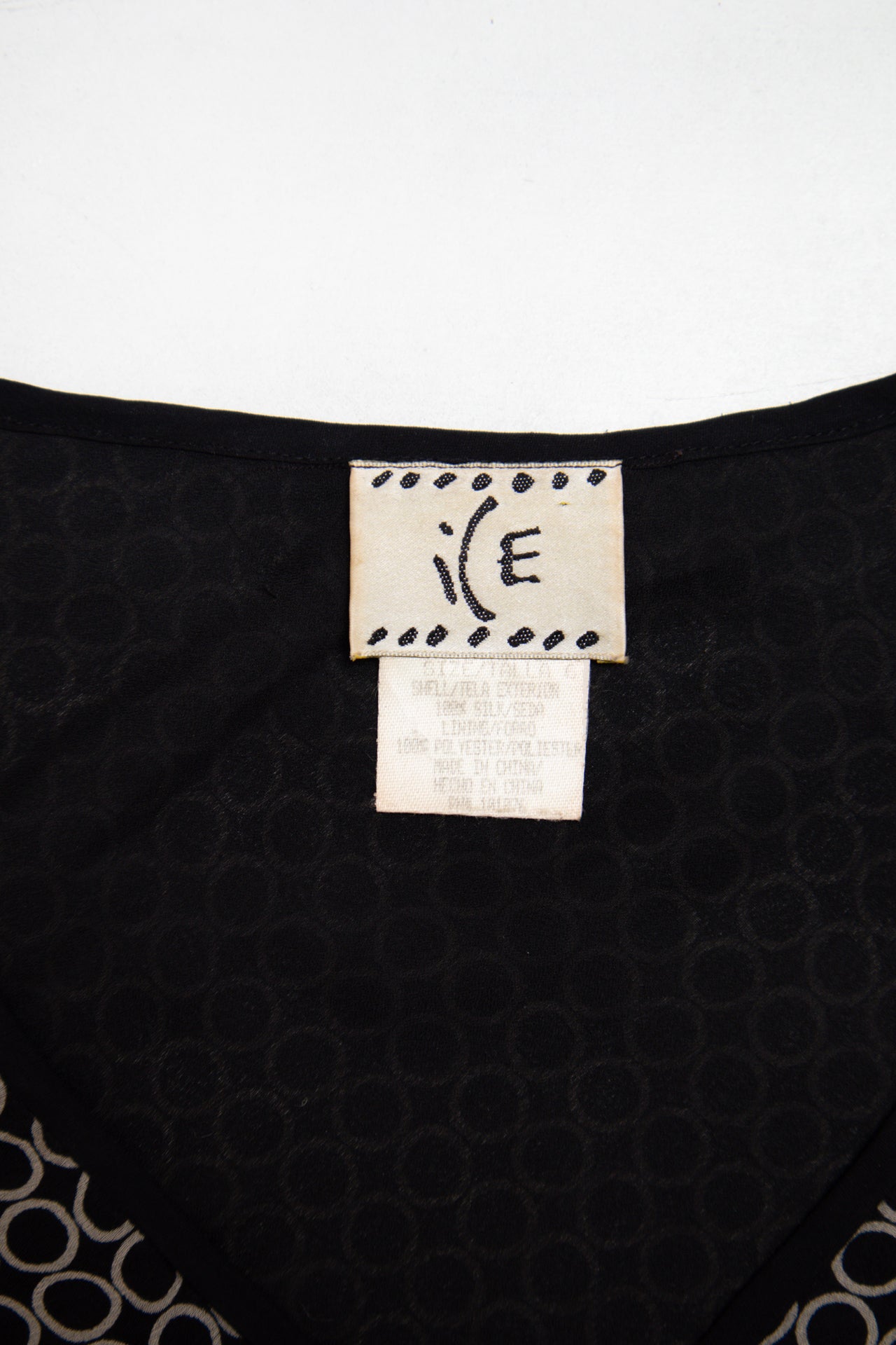 #112 Ice dotted silk top | c. 161 | size 8