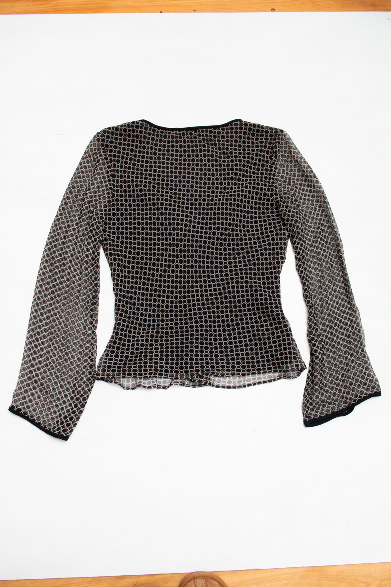 #112 Ice dotted silk top | c. 161 | size 8