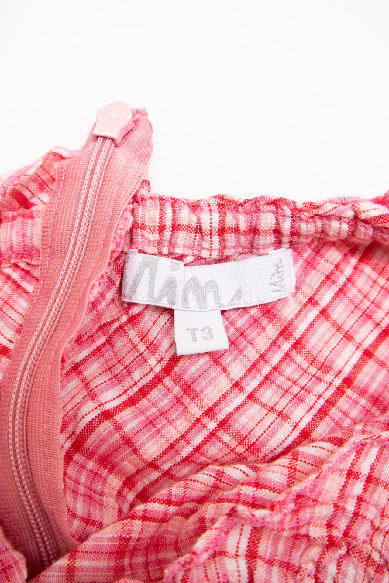 #117 Mim plaid wide neck top | c. 161 | size 10