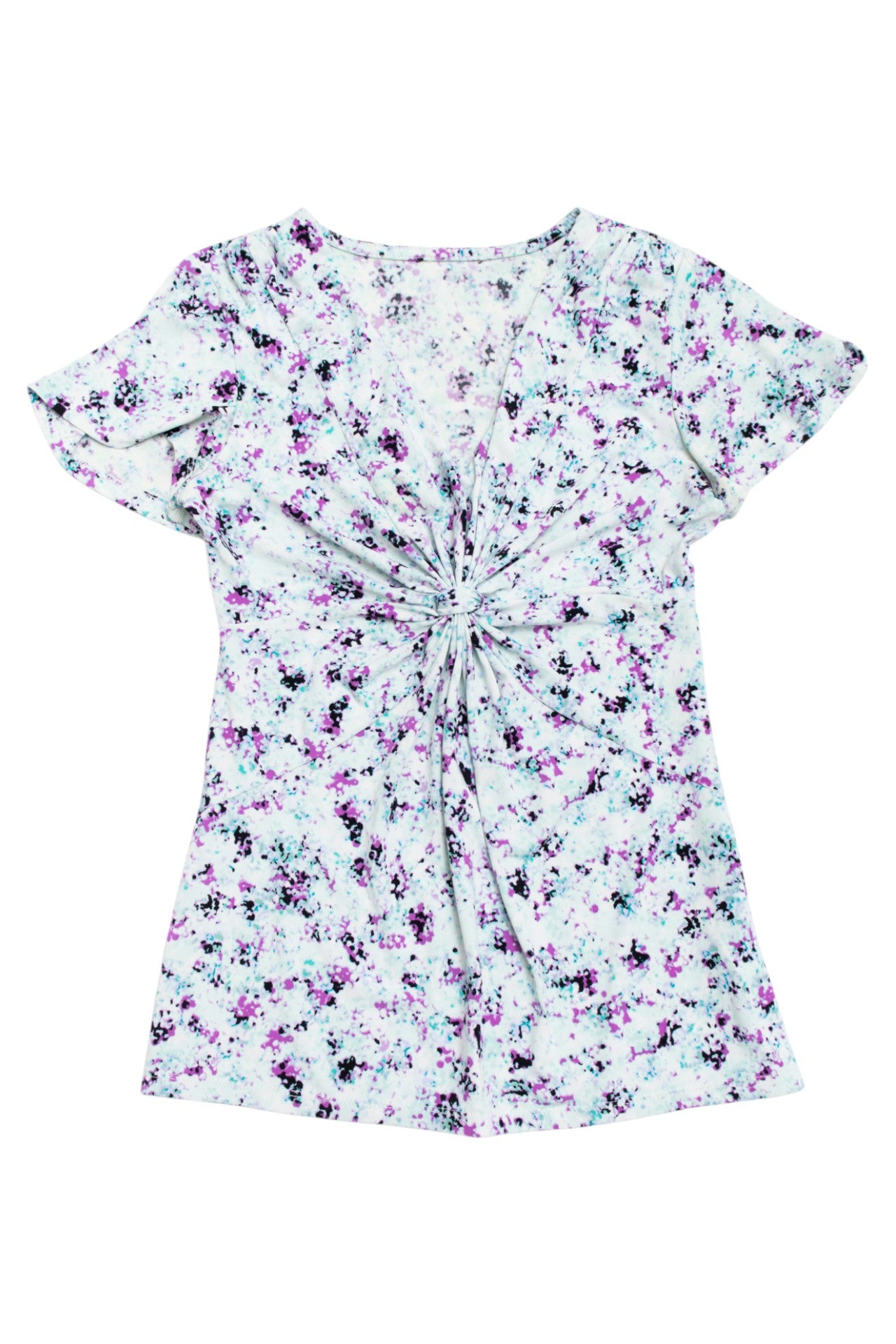 #121 floral gathered chest top | c. 161 | size 8