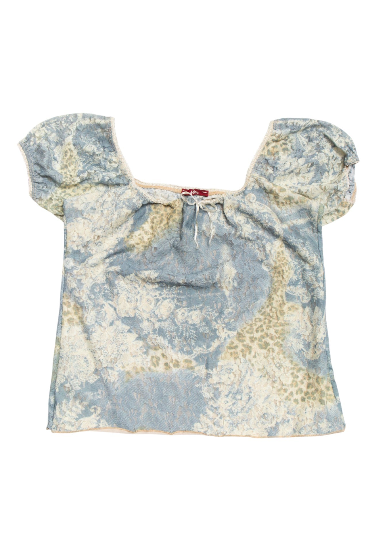 #125 Mim floral lace lined top | c. 161 | size 8/10
